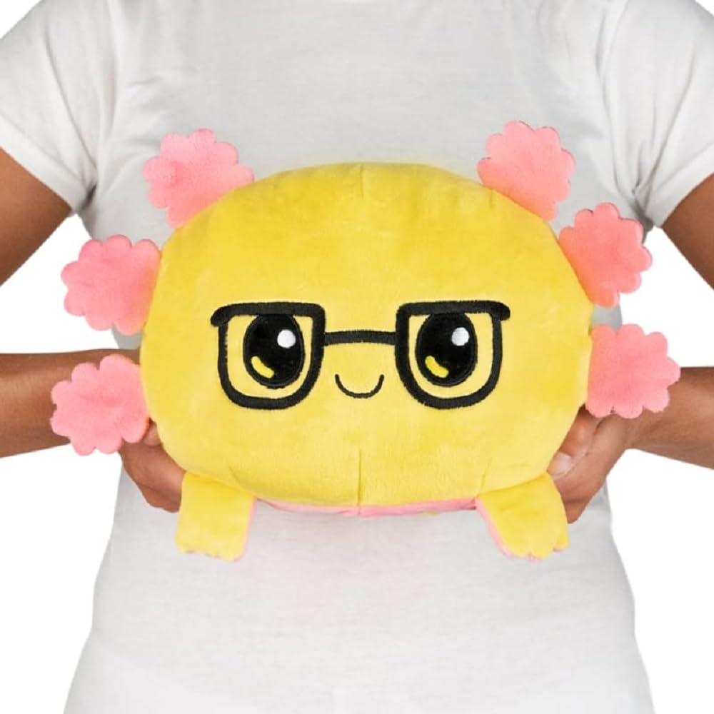 Juguete De Peluche Teeturtle Original Reversible Big Axolotl Rosa/amarillo - Venta Internacional.