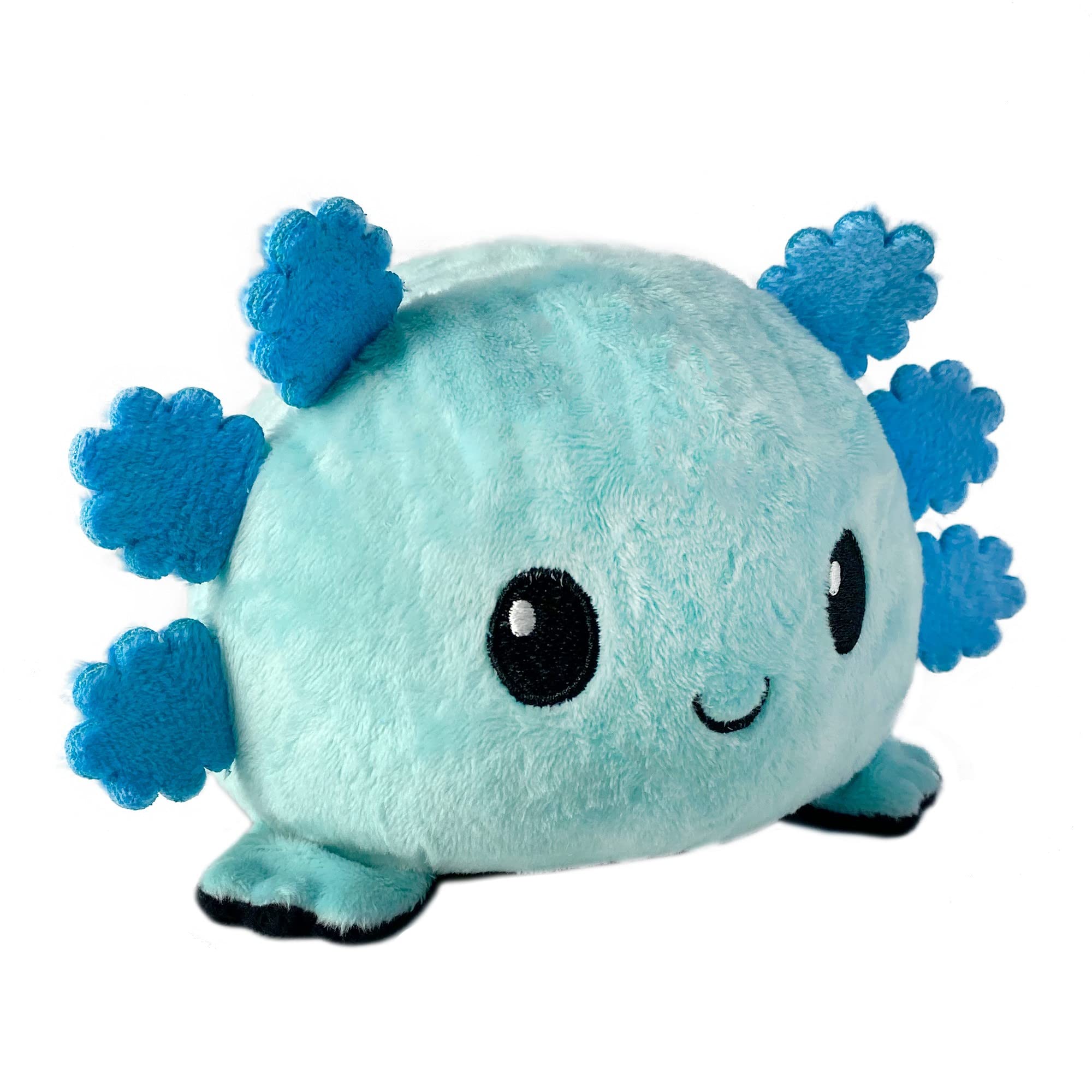 Plushie Teeturtle The Original Axolotl Reversible, 10 Cm, Azul+negro - Venta Internacional.