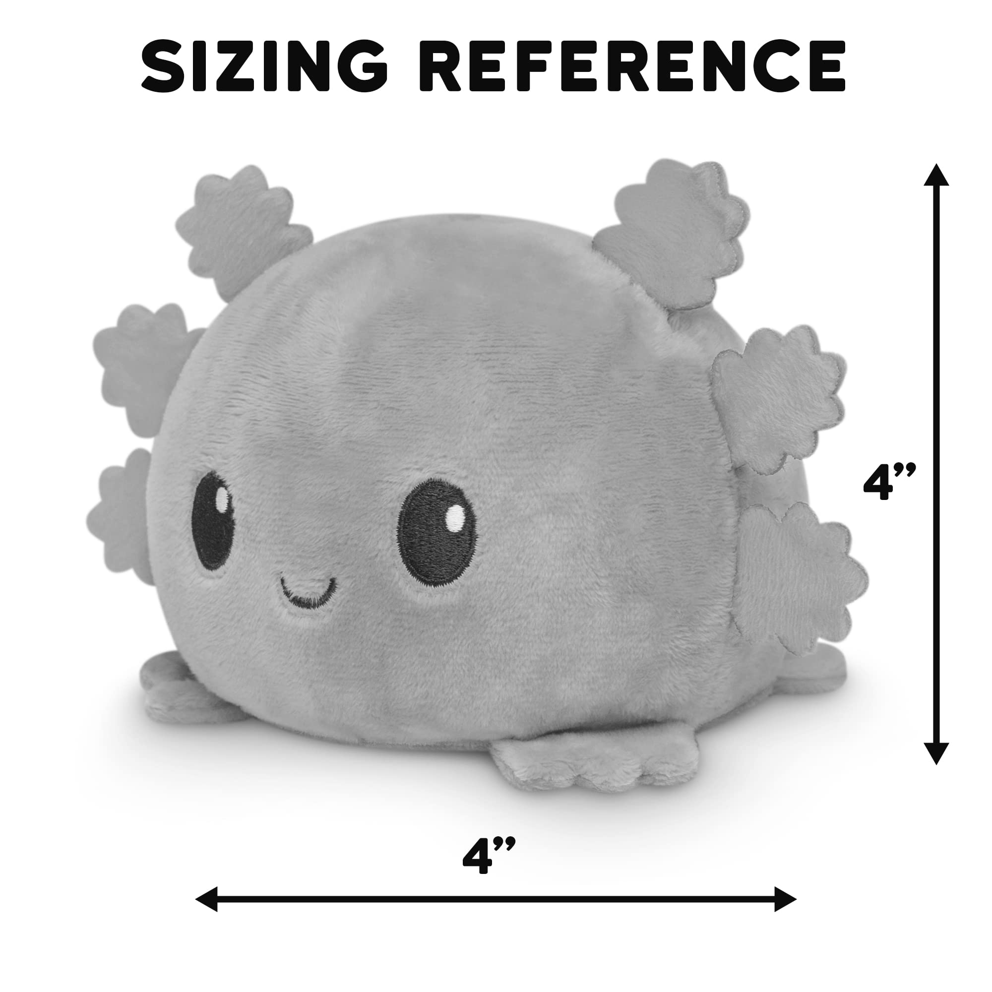 Foto 5 pulgar | Plushie Teeturtle The Original Axolotl Reversible, 10 Cm, Azul+negro - Venta Internacional.
