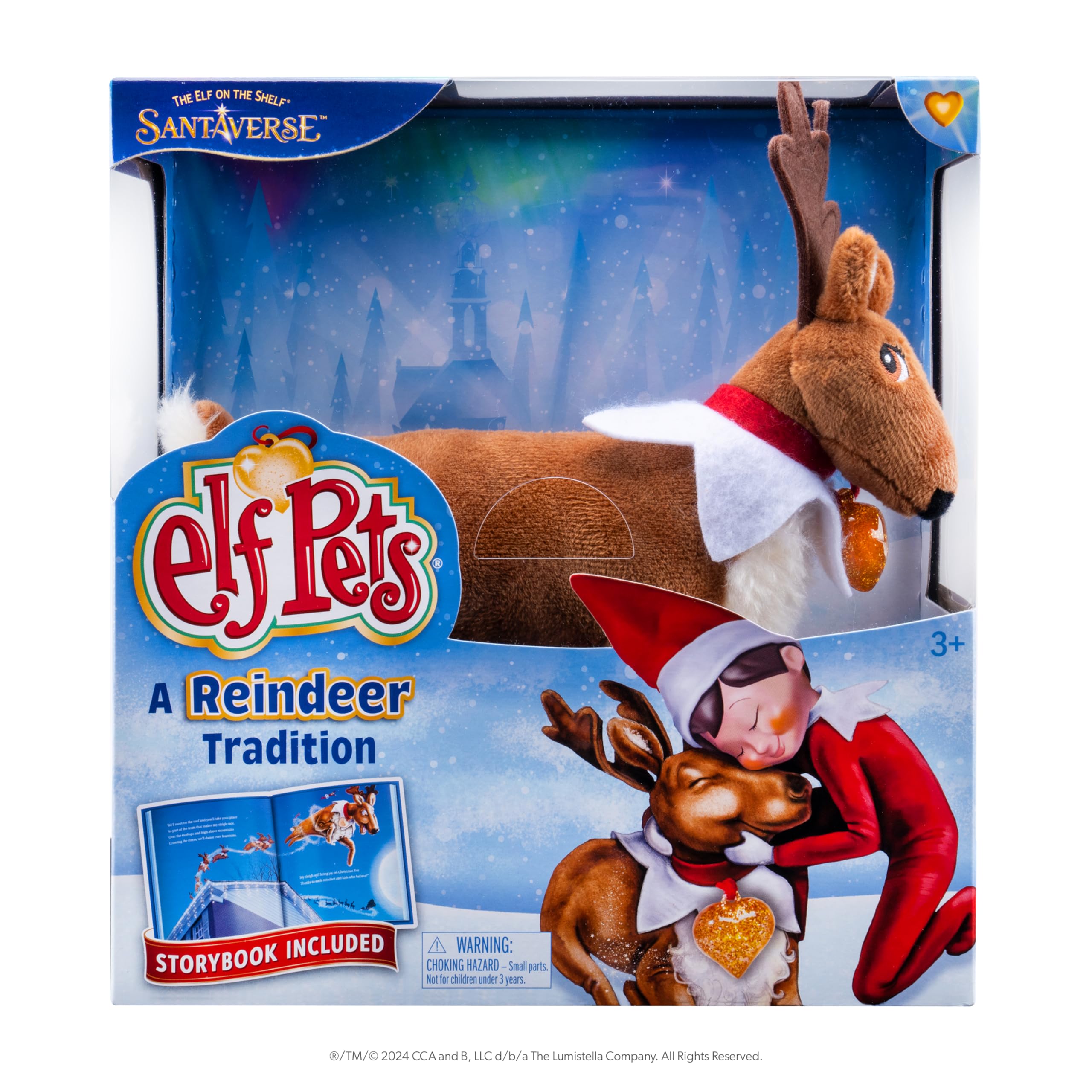 Elfo De Juguete Elf On The Shelf Mascotas Reno Con Libro De Cuentos Y Amuleto - Venta Internacional.