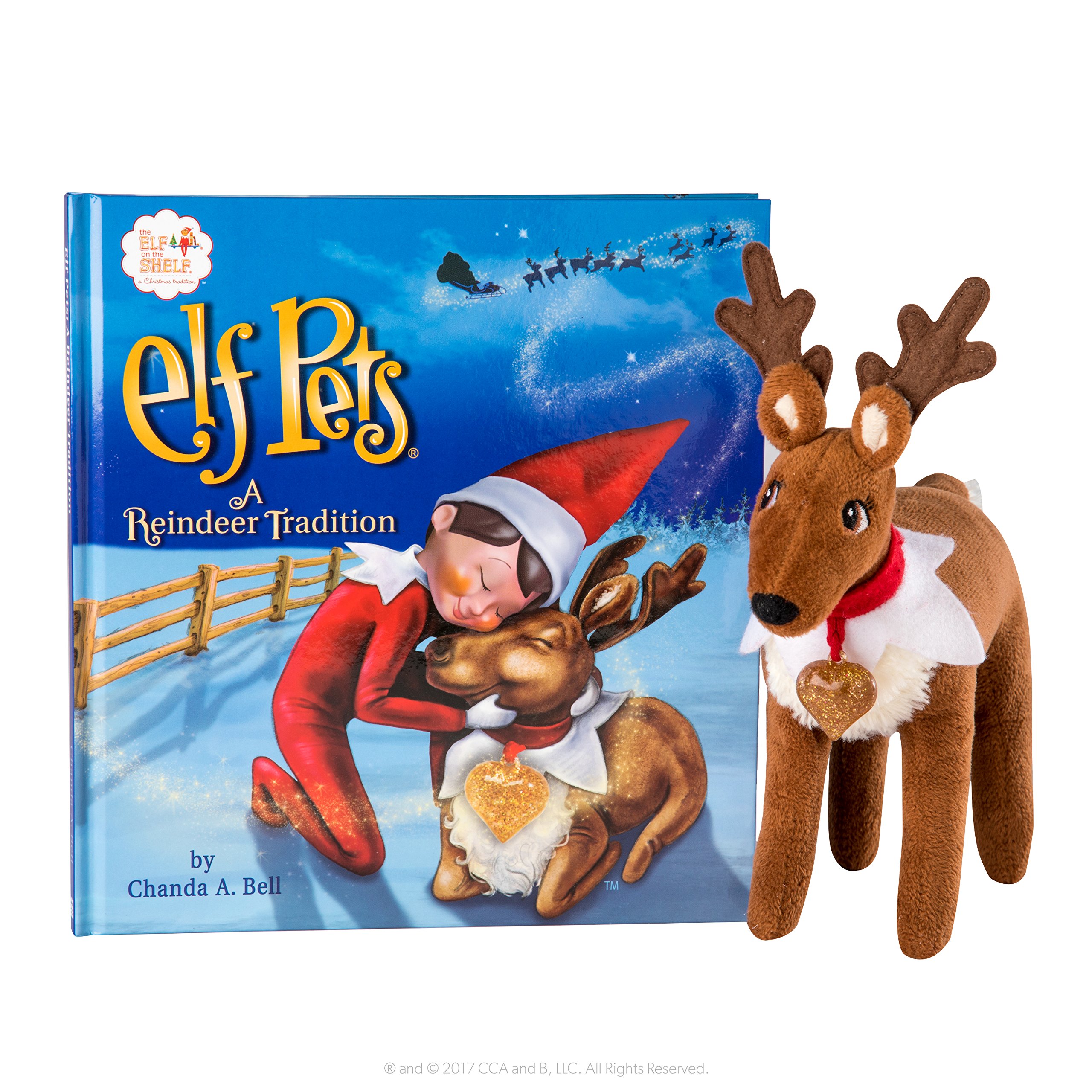 Foto 4 pulgar | Elfo De Juguete Elf On The Shelf Mascotas Reno Con Libro De Cuentos Y Amuleto - Venta Internacional.