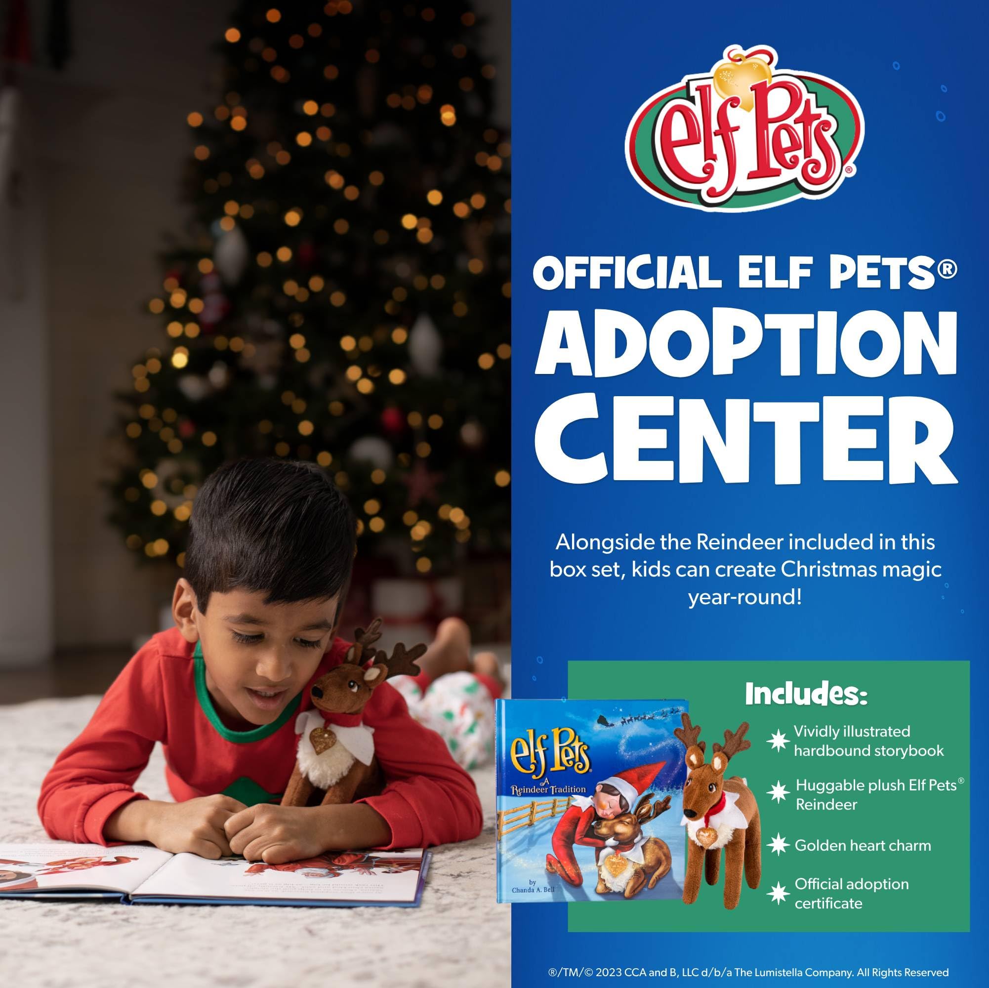 Foto 6 | Elfo De Juguete Elf On The Shelf Mascotas Reno Con Libro De Cuentos Y Amuleto - Venta Internacional.