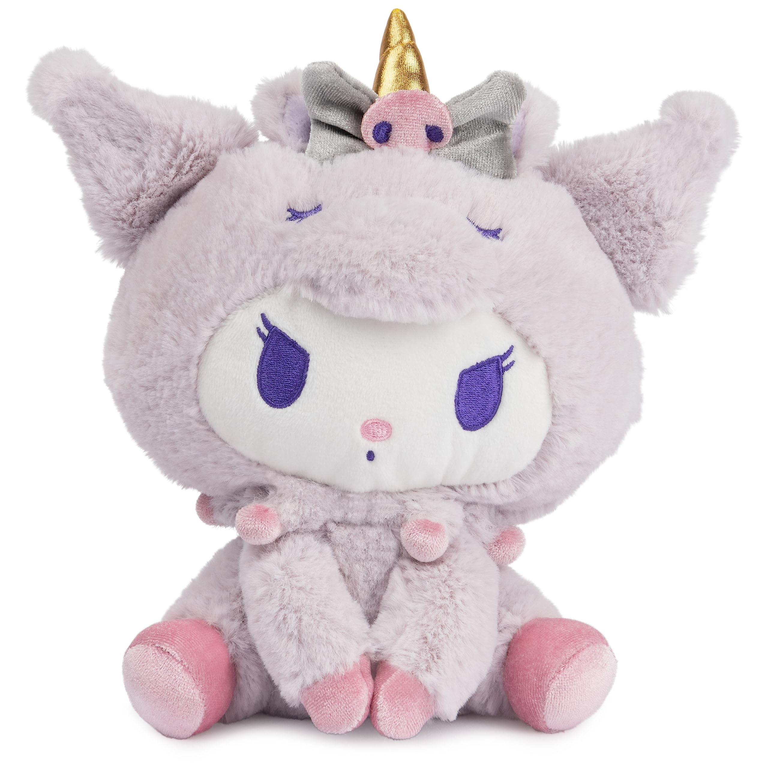 Foto 2 pulgar | Peluche Gund Sanrio Kuromi, Unicornio, Color Morado, 15 Cm, Para Más De 1 Año - Venta Internacional.