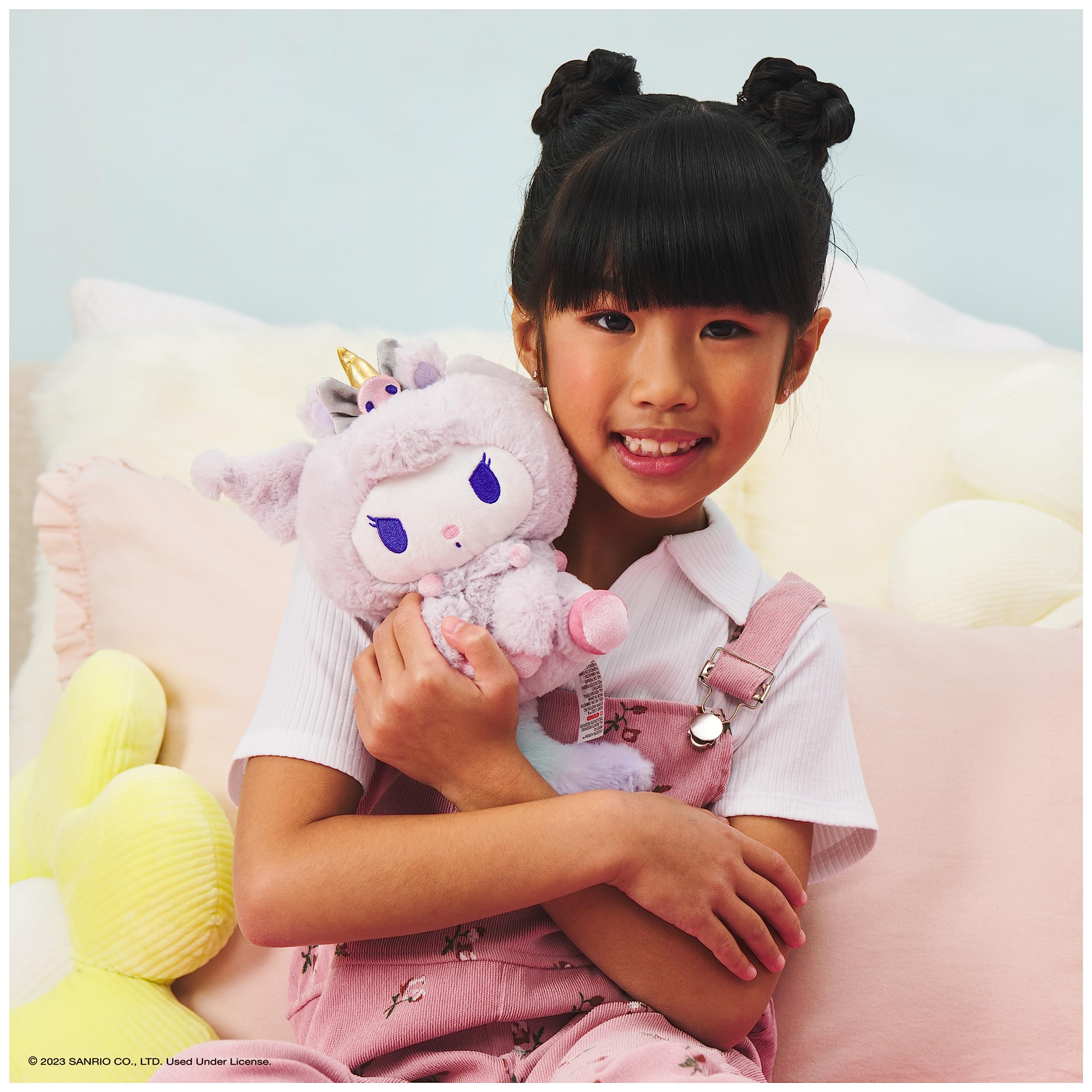 Foto 4 pulgar | Peluche Gund Sanrio Kuromi, Unicornio, Color Morado, 15 Cm, Para Más De 1 Año - Venta Internacional.