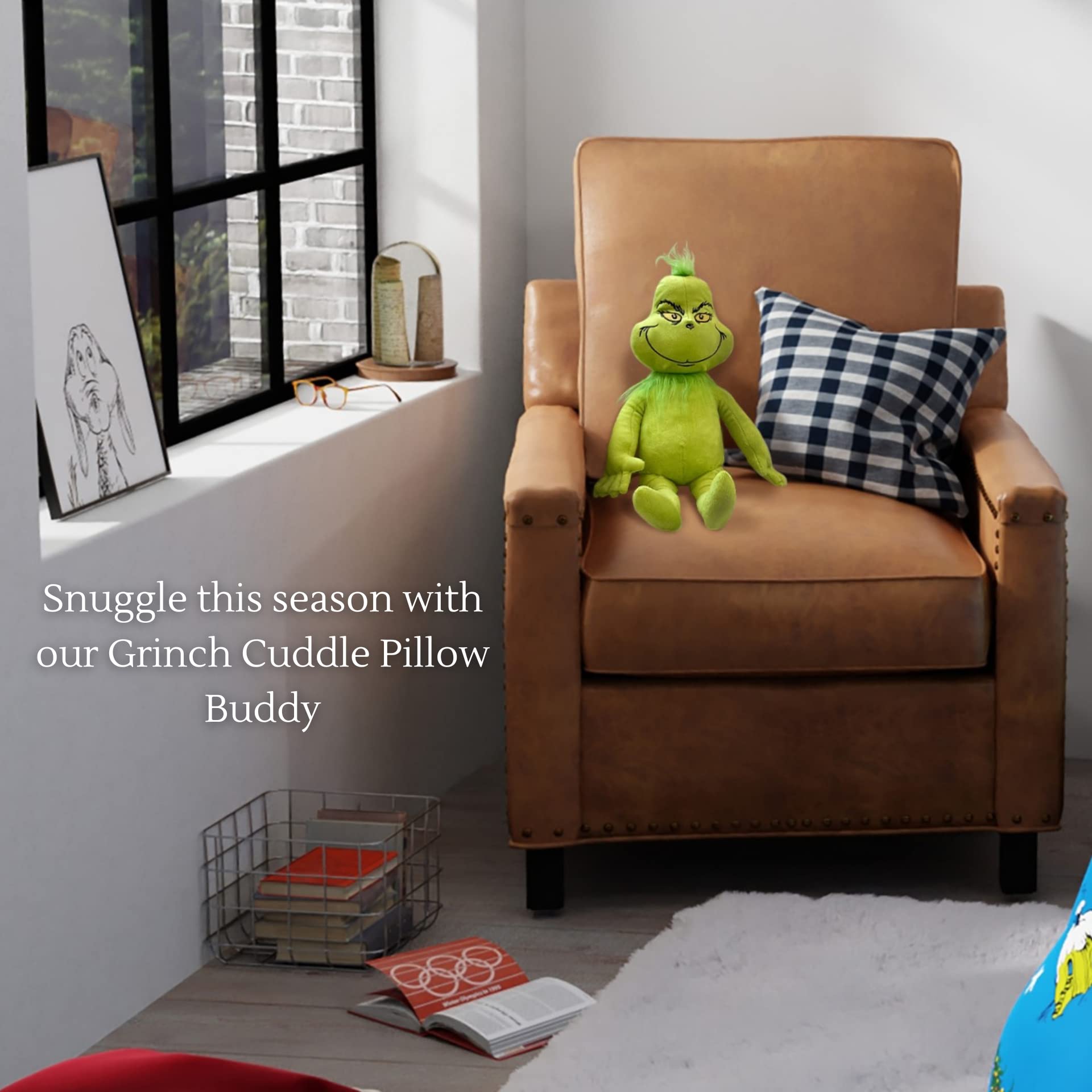 Foto 6 pulgar | Cojín Buddy Franco Dr. Seuss El Grinch de 50 Cm - Venta Internacional