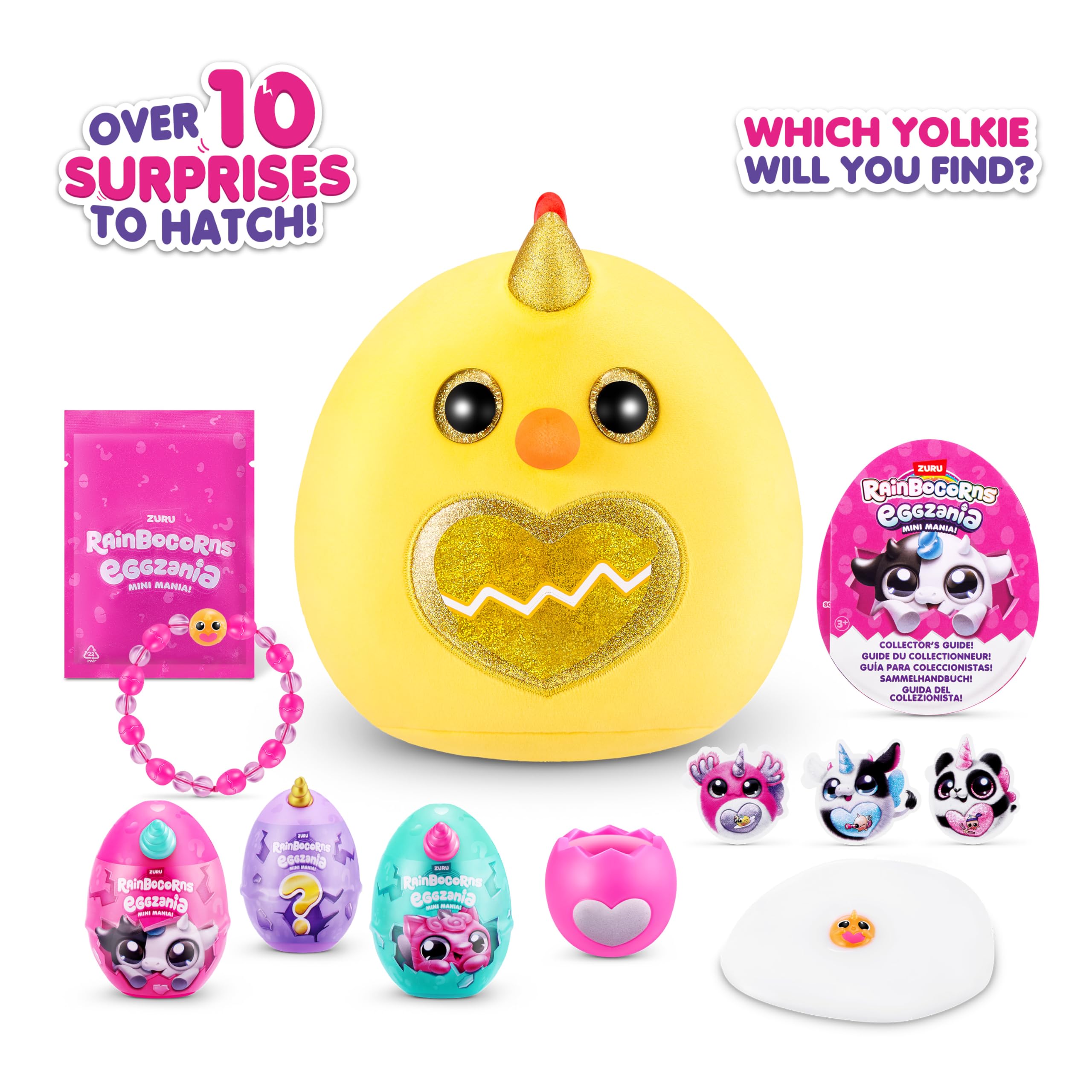Foto 2 | Peluche Rainbocorns Eggzania Mini Mania Chicken Para Niñas - Venta Internacional.