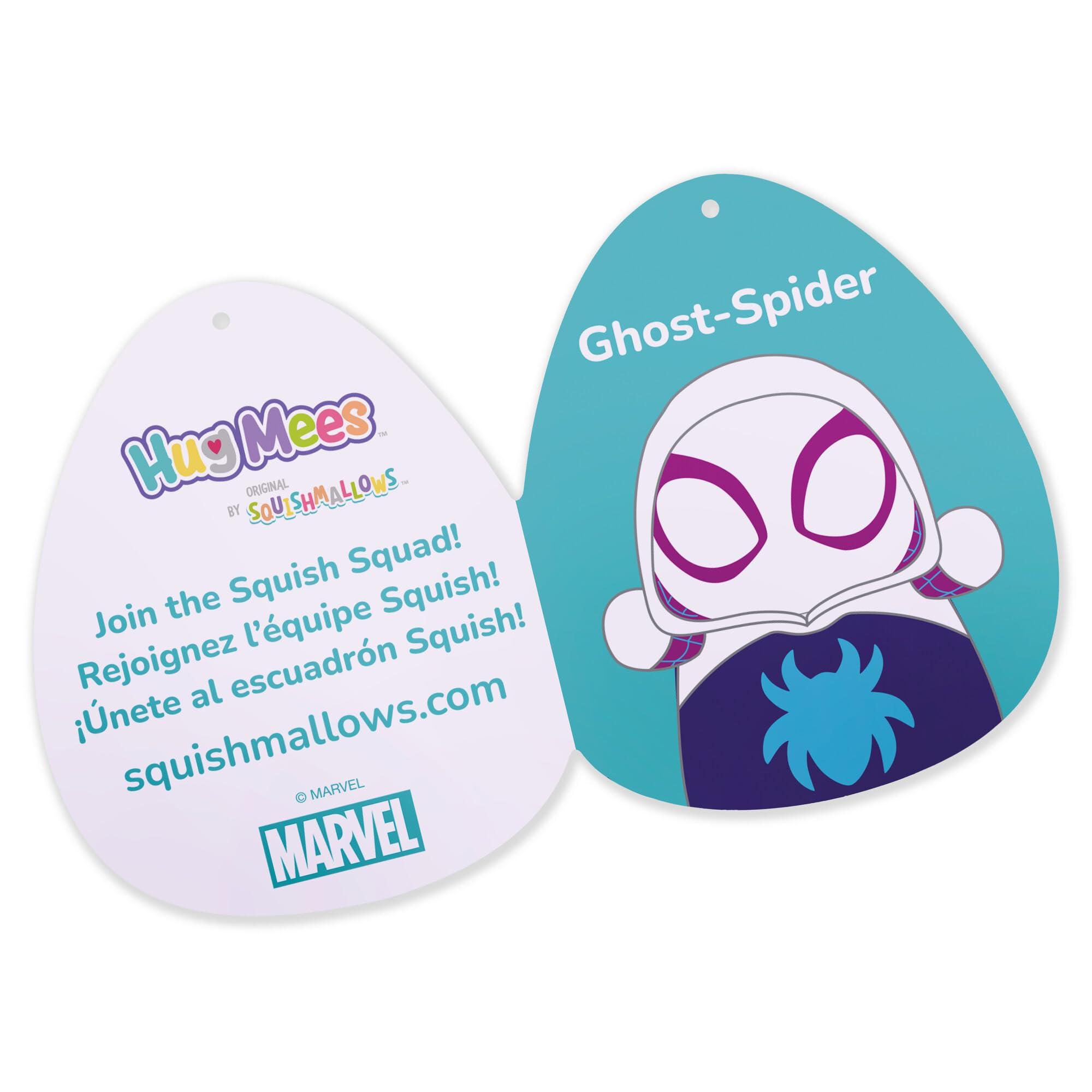 Foto 3 pulgar | Malvaviscos De Peluche Marvel Spidey Ghost-spider Hugmees 25 Cm - Venta Internacional.