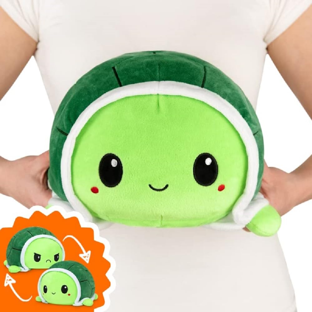 Juguete De Peluche Teeturtle Original, Reversible, Con Forma De Tortuga Grande, Color Verde - Venta Internacional.