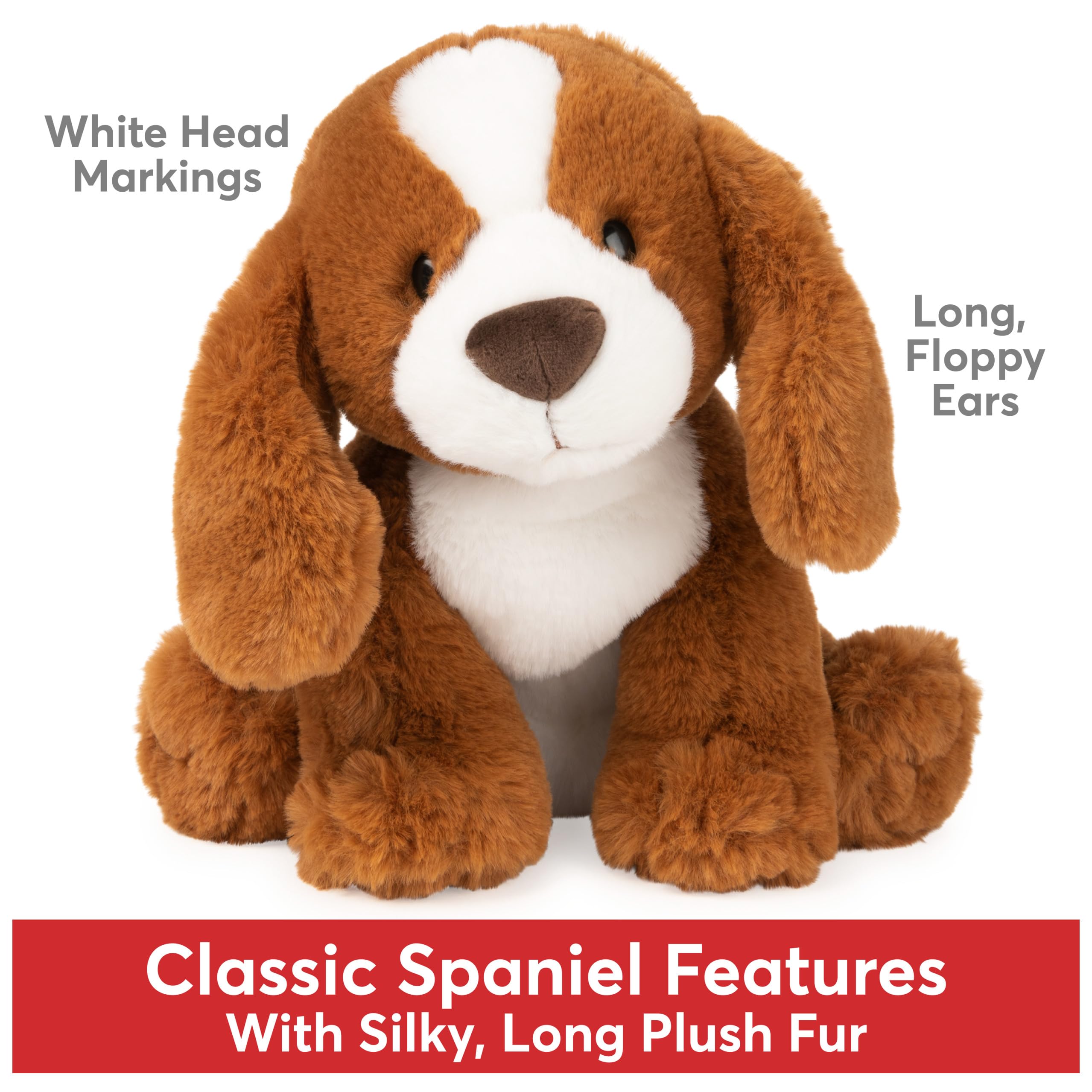Foto 3 pulgar | Peluche Gund Kian Spaniel De Peluche, 25 Cm, Color Marrón - Venta Internacional.