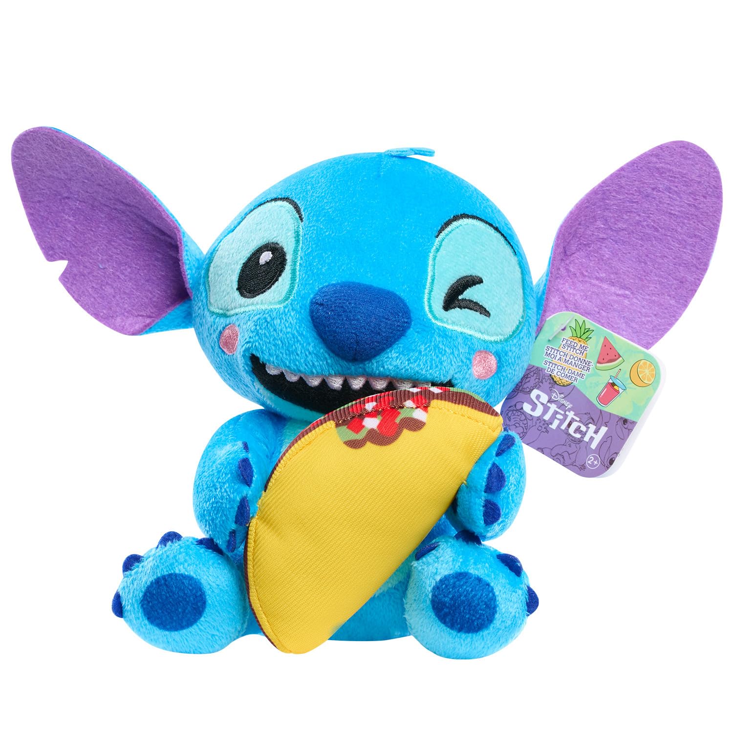 Peluche De Peluche Just Play Stitch Disney De 18 Cm Con Taco - Venta Internacional.