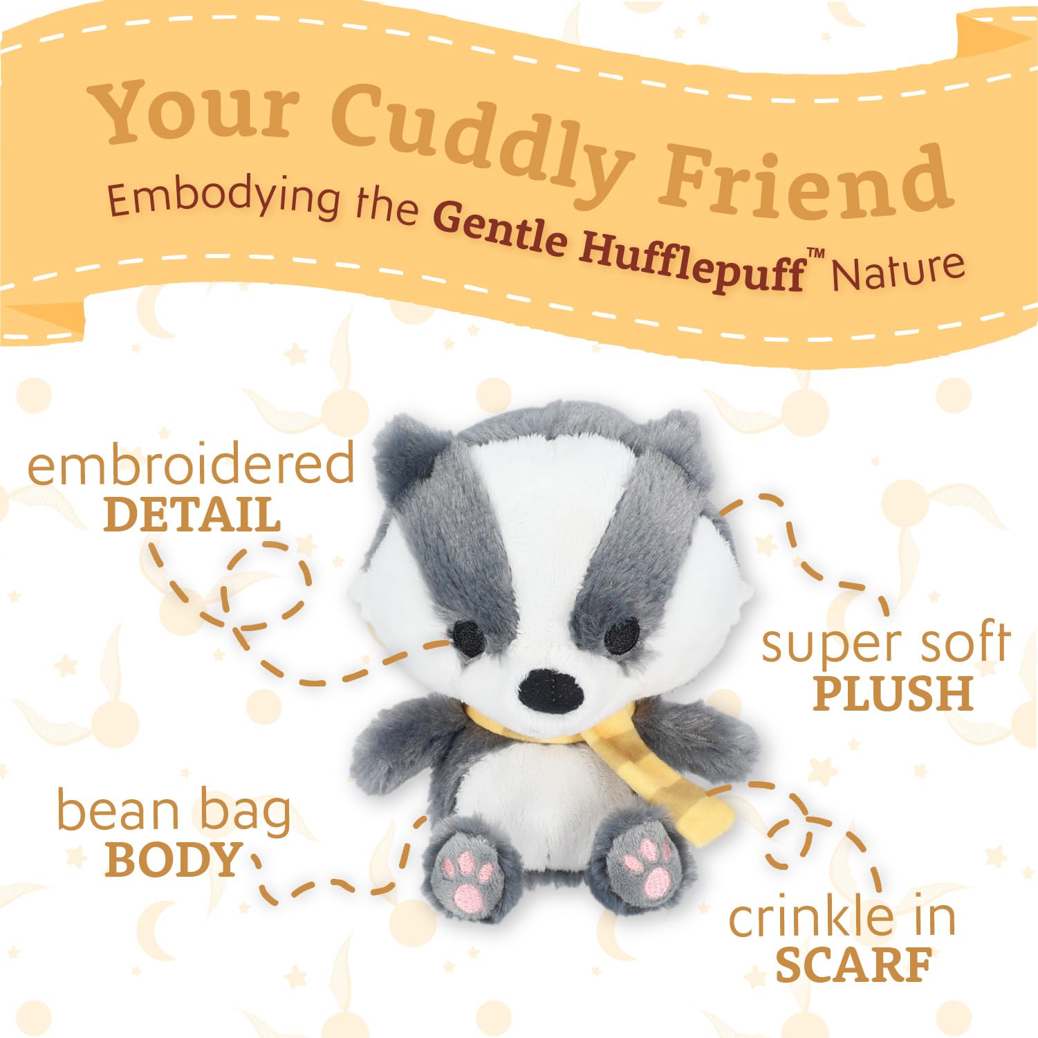 Foto 4 pulgar | Peluche De Peluche Preferido Por Los Niños Harry Potter Hufflepuff - Venta Internacional.