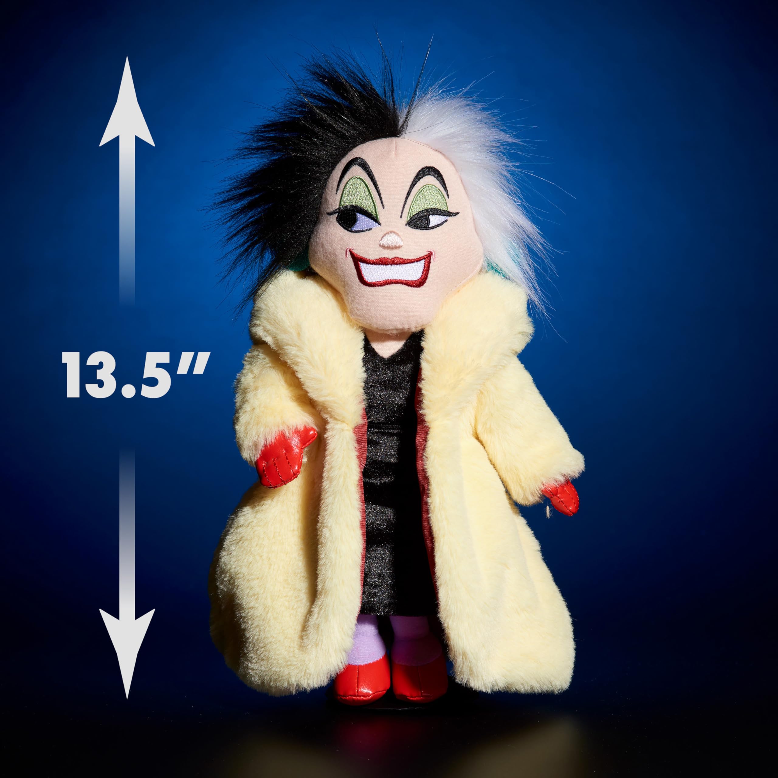 Foto 3 pulgar | Peluche De Just Play Disney Villains Cruella De Vil, 33 Cm - Venta Internacional.