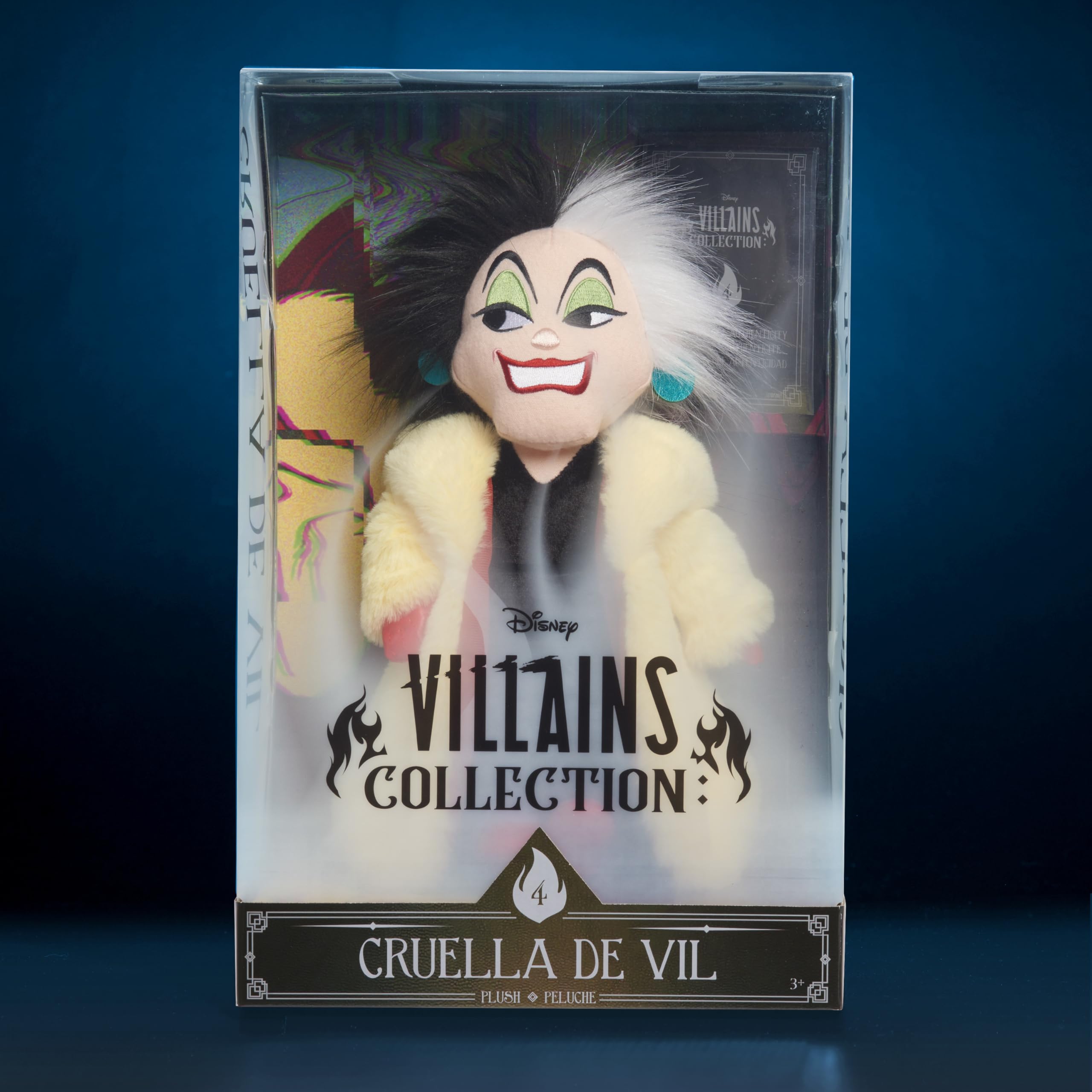 Foto 5 pulgar | Peluche De Just Play Disney Villains Cruella De Vil, 33 Cm - Venta Internacional.