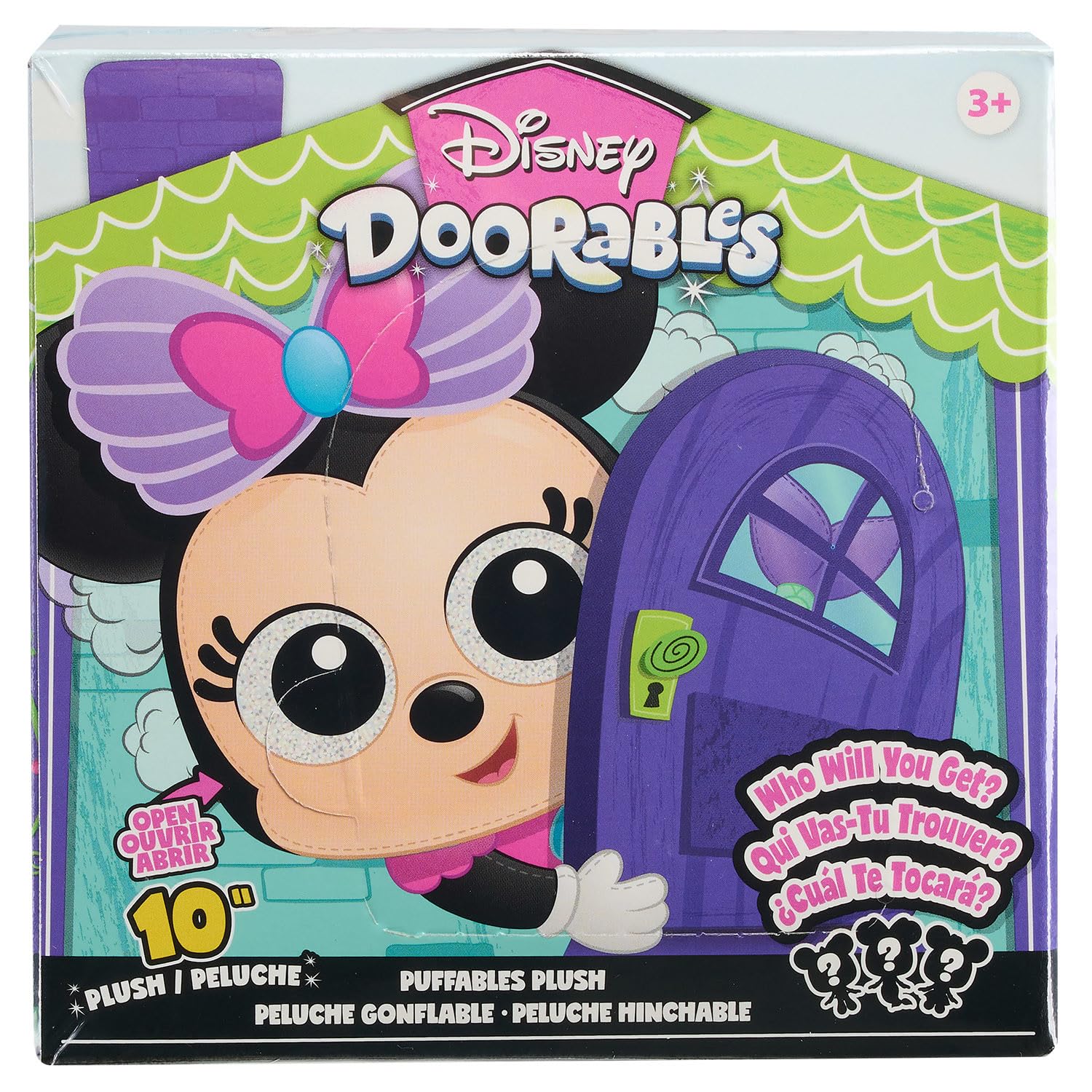 Peluche Disney Doorables Puffables Minnie Mouse, 25 Cm - Venta Internacional.