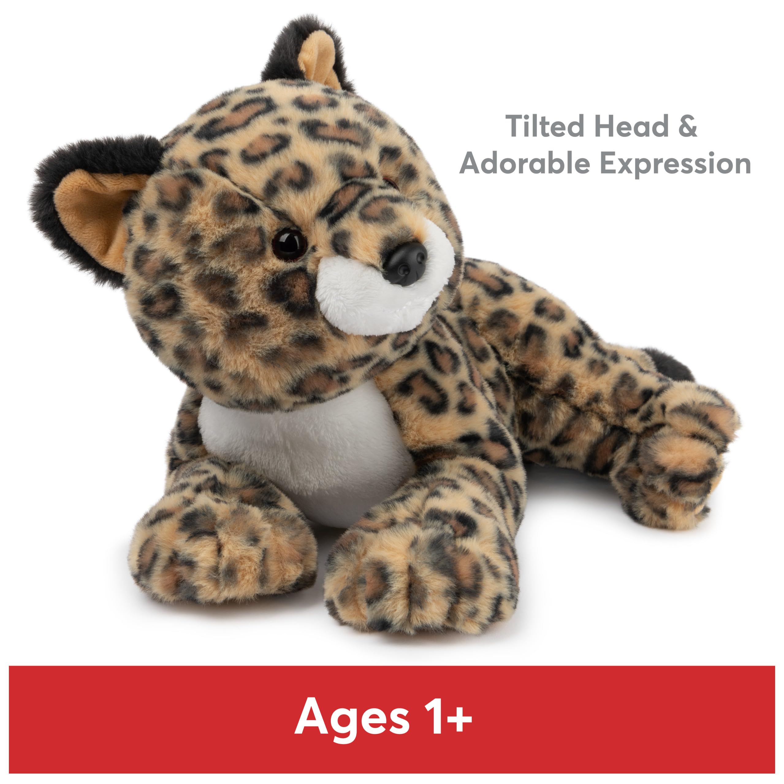 Foto 4 pulgar | Peluche Gund Banks Con Diseño De Leopardo, 30 Cm, Color Marrón Y Blanco - Venta Internacional.