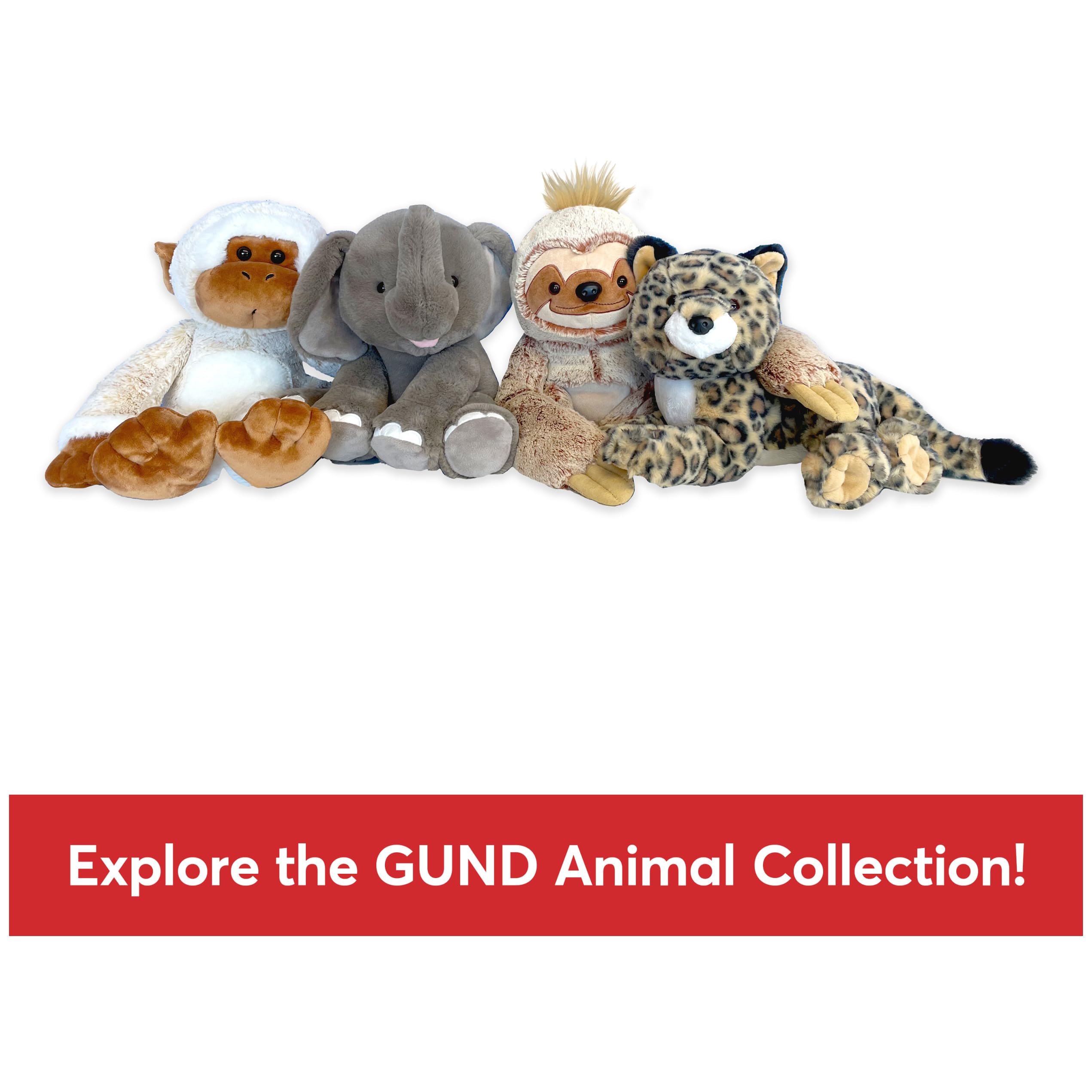 Foto 7 pulgar | Peluche Gund Banks Con Diseño De Leopardo, 30 Cm, Color Marrón Y Blanco - Venta Internacional.