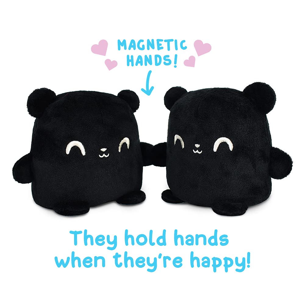 Foto 3 pulgar | Juguete De Peluche Teeturtle Plushmates, Magnético, Reversible, Con Oso Negro - Venta Internacional.
