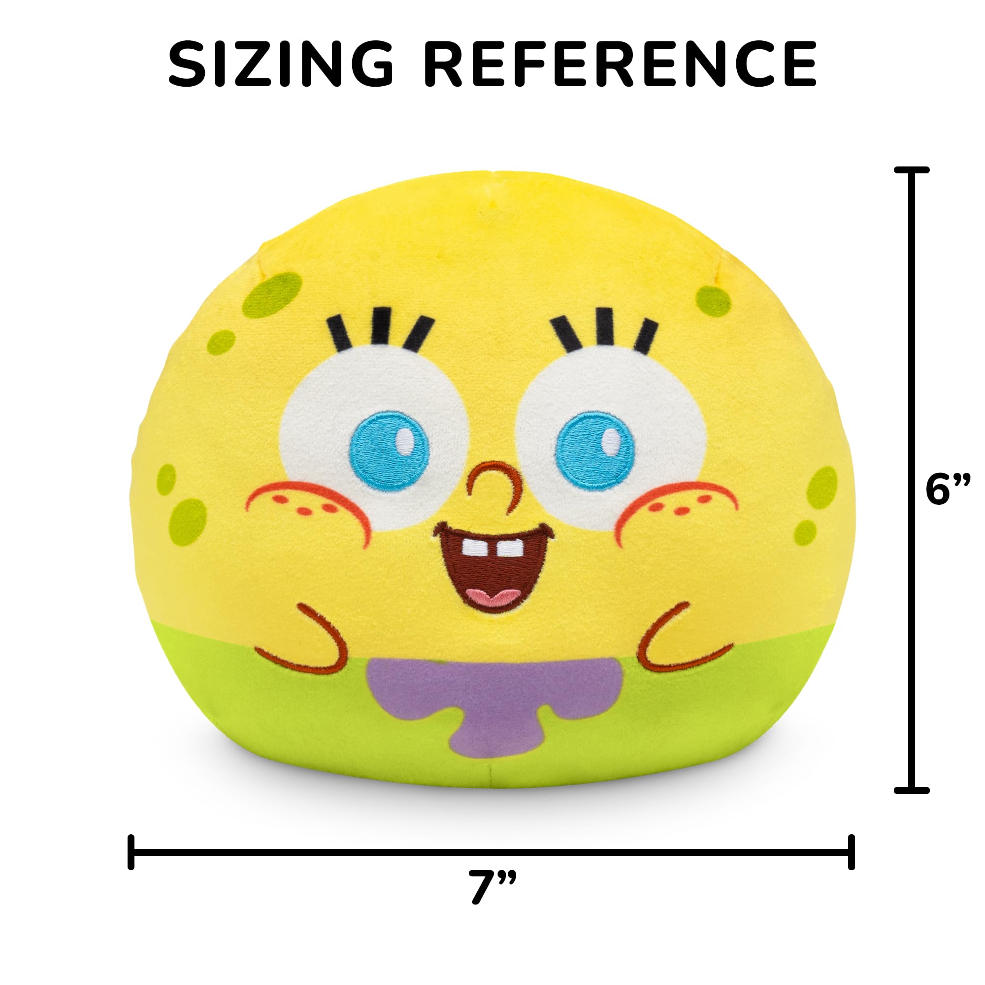 Foto 5 pulgar | Pantalones Cuadrados De Peluche Con Forma De Tortuga Y Bob Esponja, 6, Reversibles, 15 Cm - Venta Internacional.