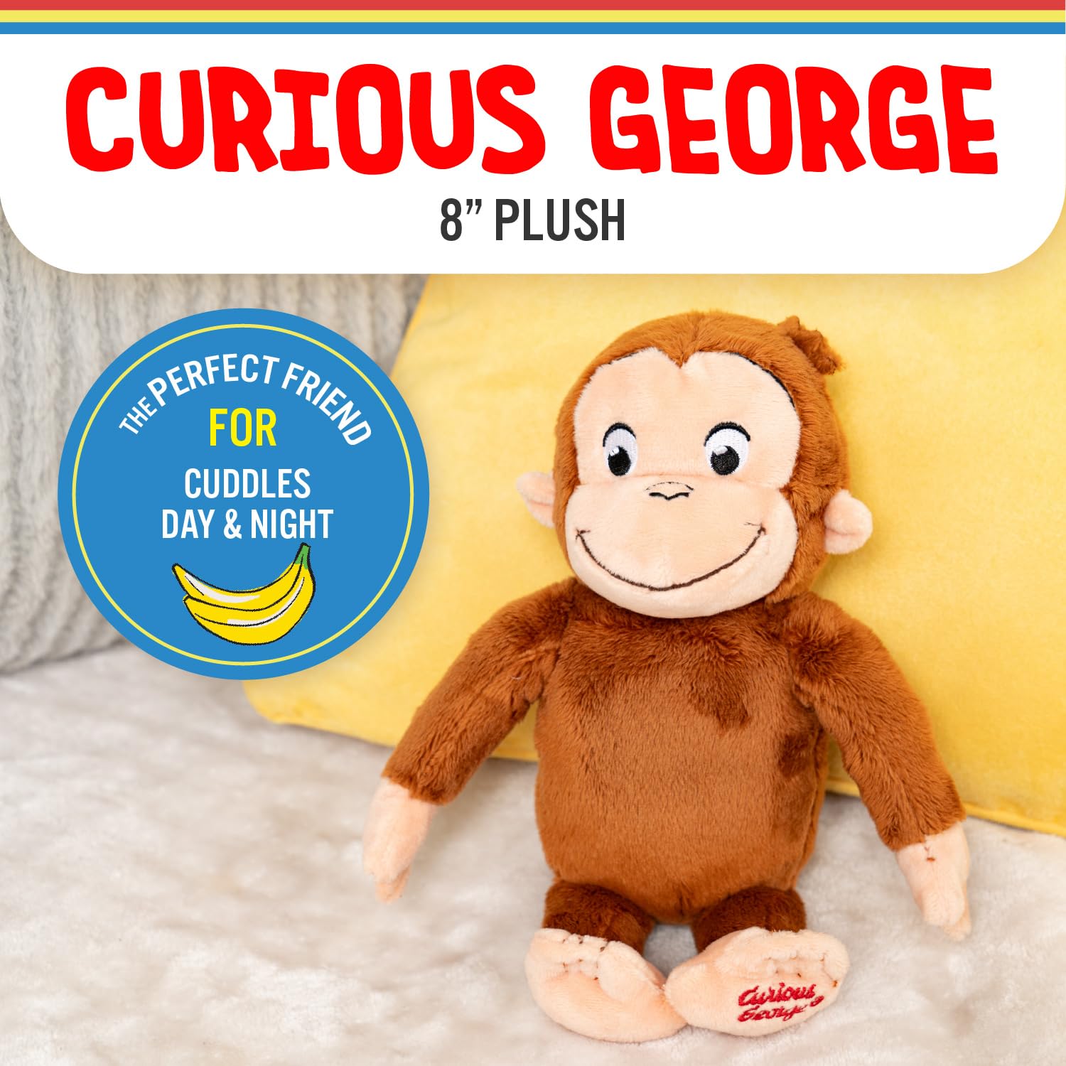 Foto 3 pulgar | Peluche De Peluche Kids Preferred Curious George, 20 Cm - Venta Internacional.