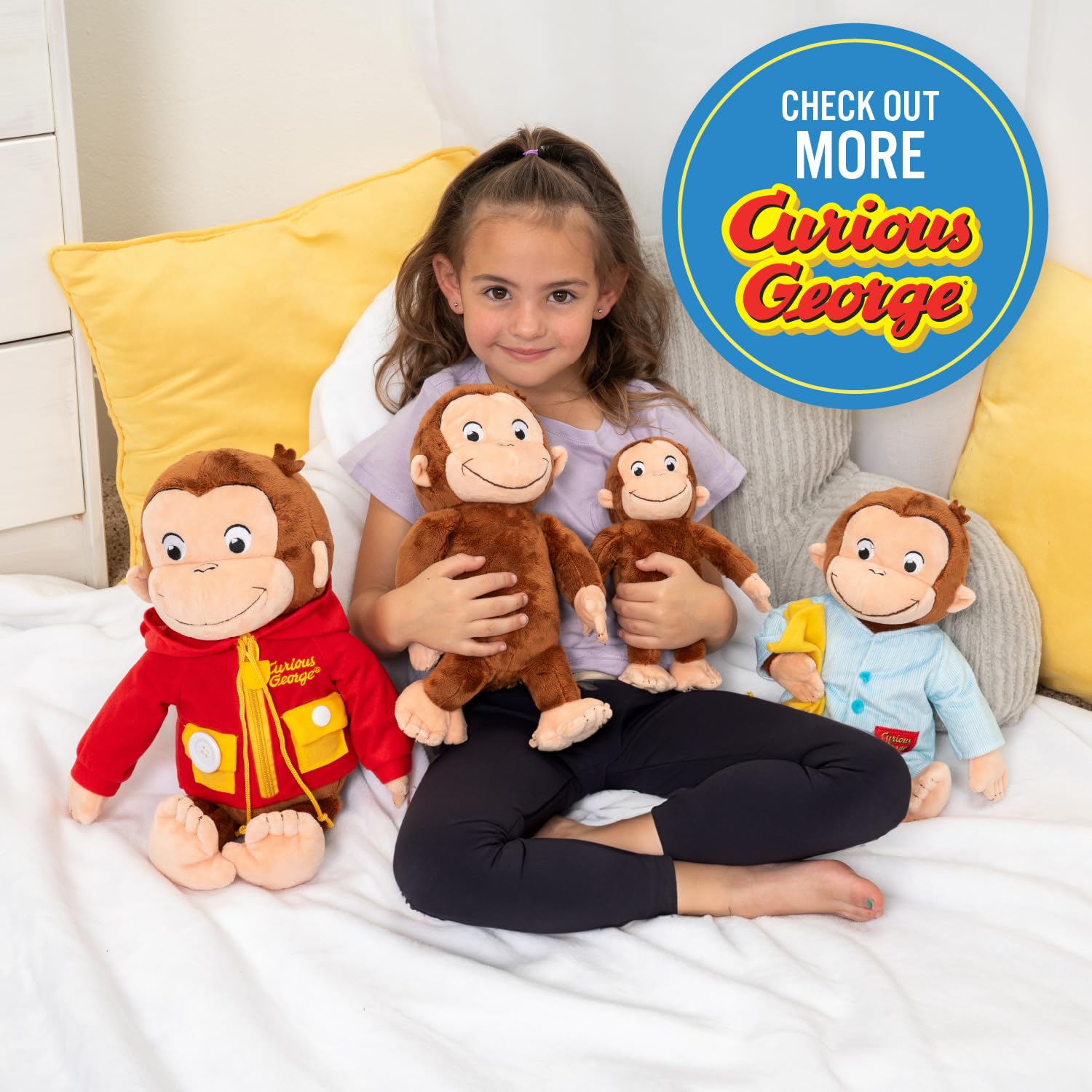 Foto 7 pulgar | Peluche De Peluche Kids Preferred Curious George, 20 Cm - Venta Internacional.