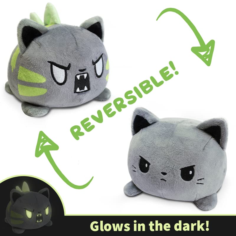 Foto 4 pulgar | Plushie Teeturtle The Original Cat Grey Catzilla Reversible - Venta Internacional.