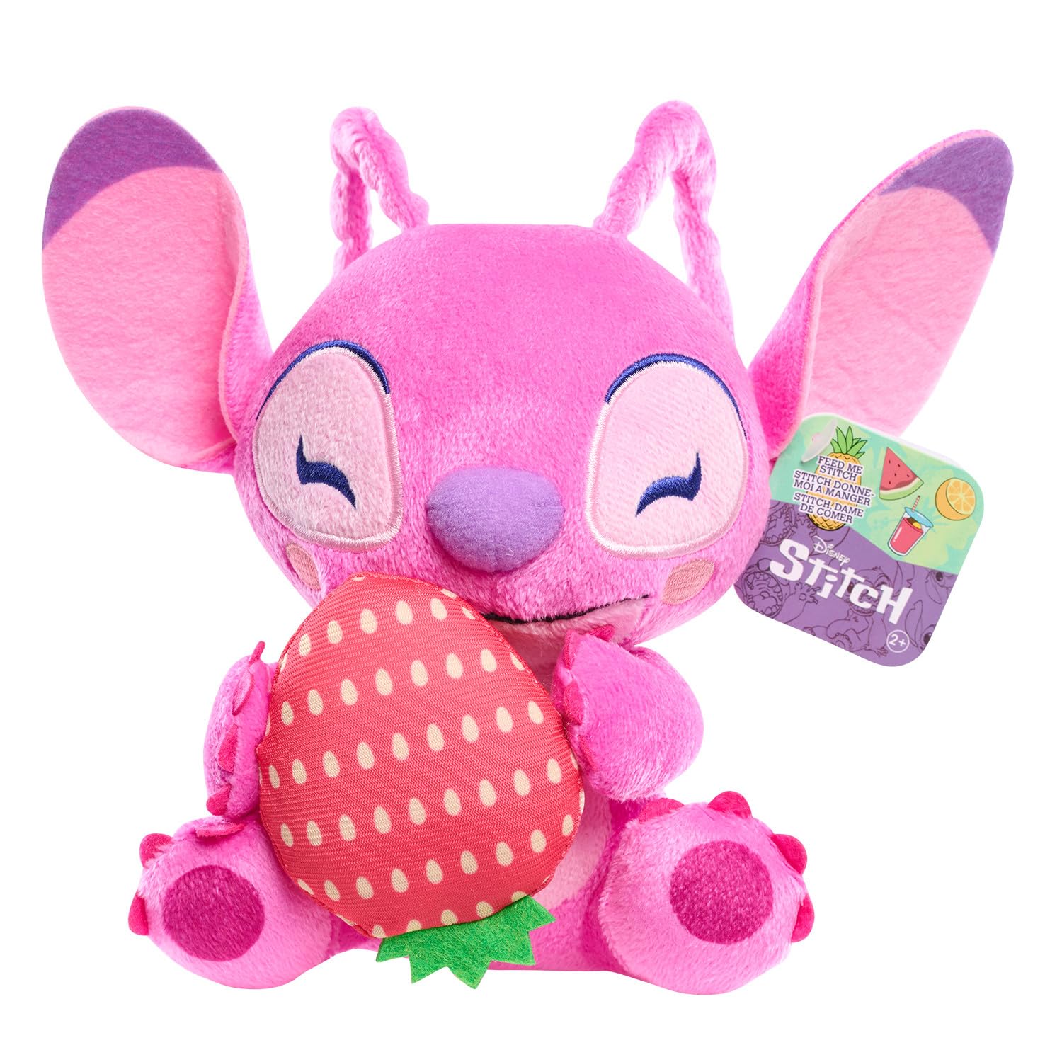 Foto 2 pulgar | Peluche De Peluche Just Play Disney Stitch Angel, 18 Cm - Venta Internacional.
