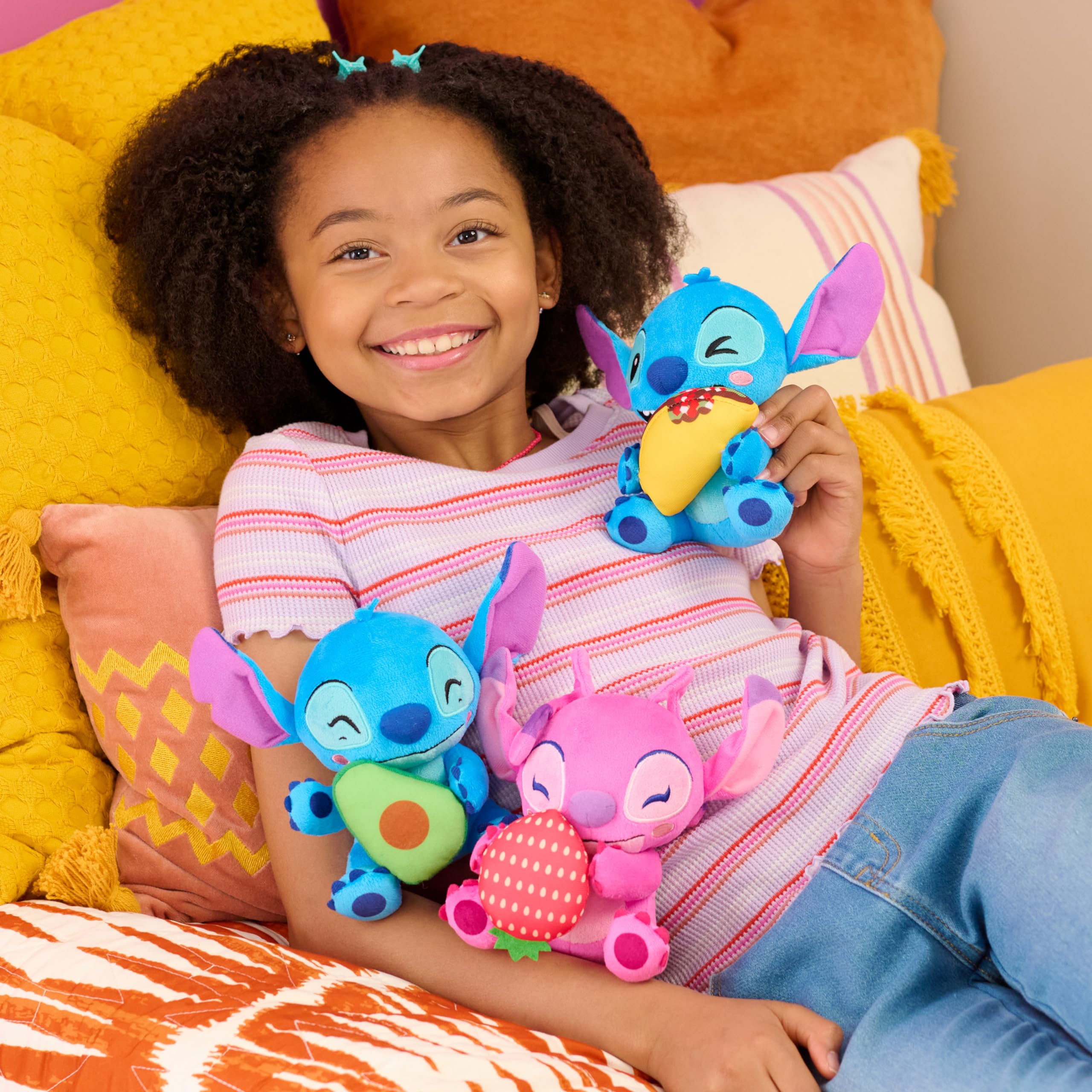 Foto 3 pulgar | Peluche De Peluche Just Play Disney Stitch Angel, 18 Cm - Venta Internacional.