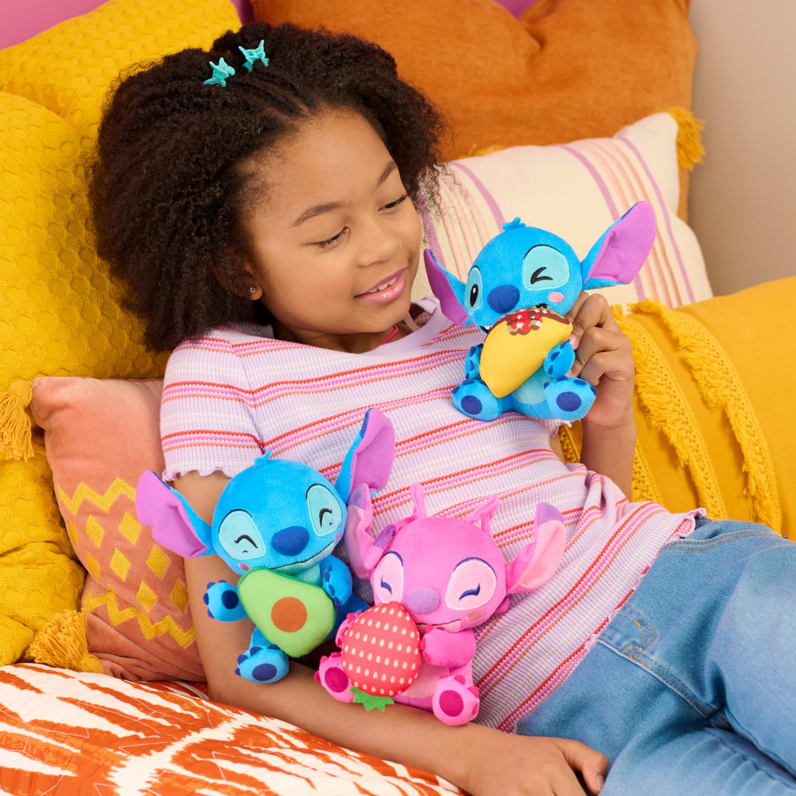 Foto 6 pulgar | Peluche De Peluche Just Play Disney Stitch Angel, 18 Cm - Venta Internacional.
