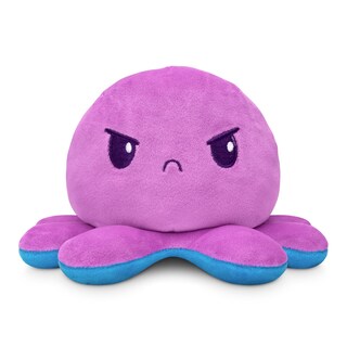 Foto 2 | Peluche Teeturtle 4 Reversible Con Forma De Pulpo Morado/azul, 10 Cm - Venta Internacional.