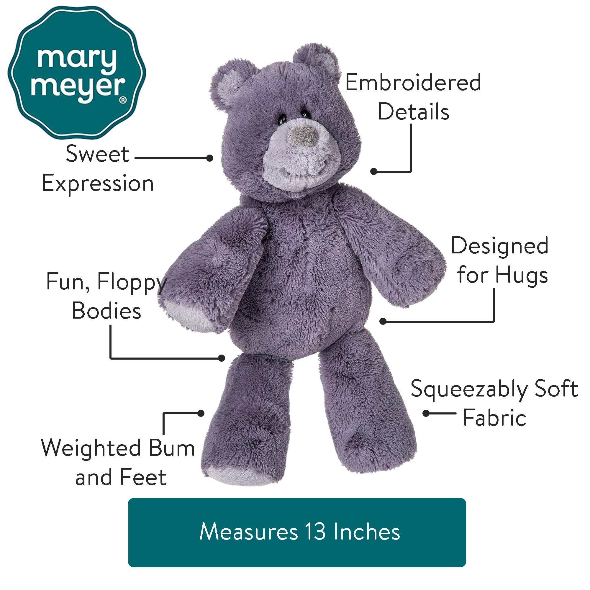 Foto 7 pulgar | Peluche Mary Meyer Marshmallow Zoo Berry Bear 33 Cm - Venta Internacional.