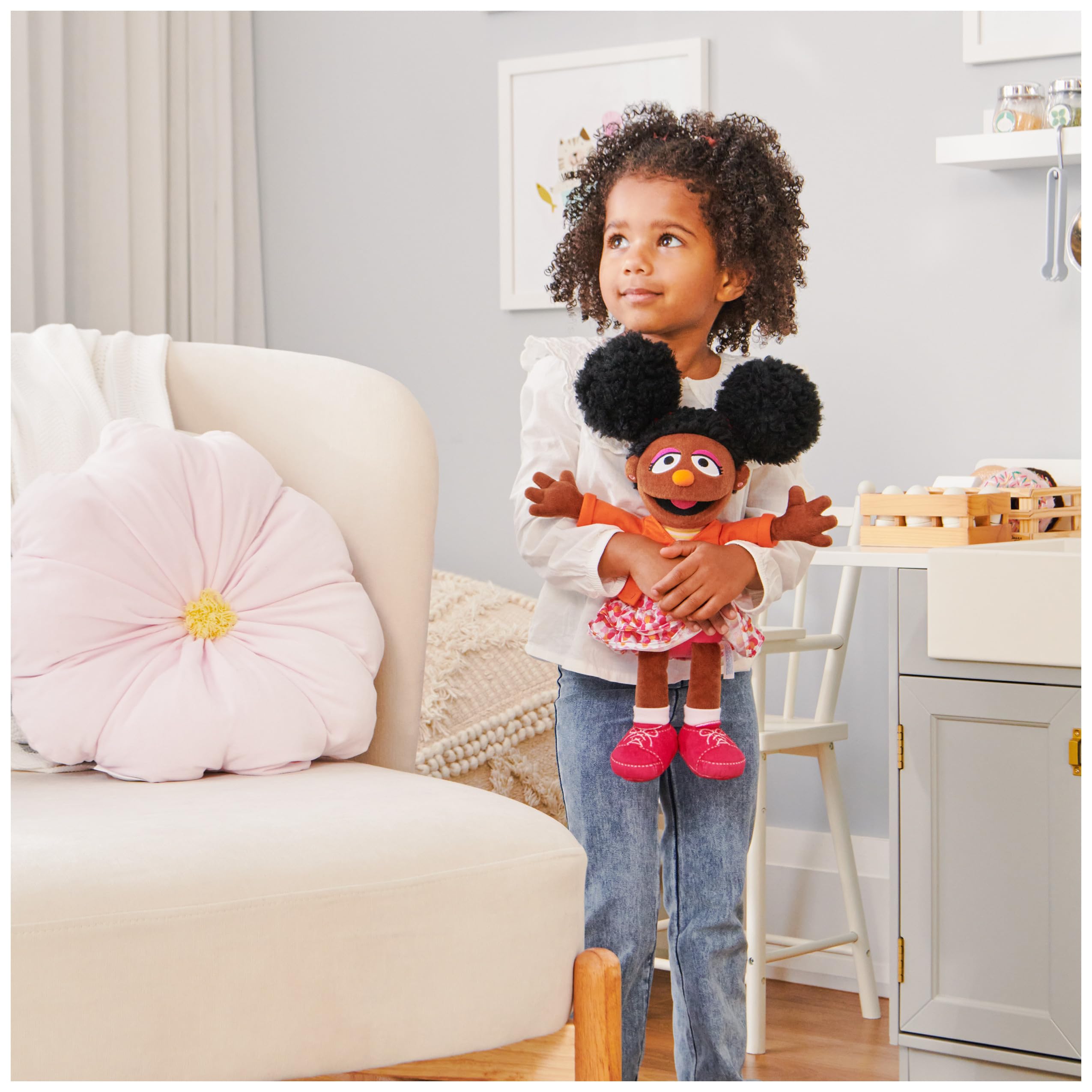 Foto 5 pulgar | Muñeca De Peluche Gund Sesame Street Oficial Gabrielle 33 Cm - Venta Internacional.