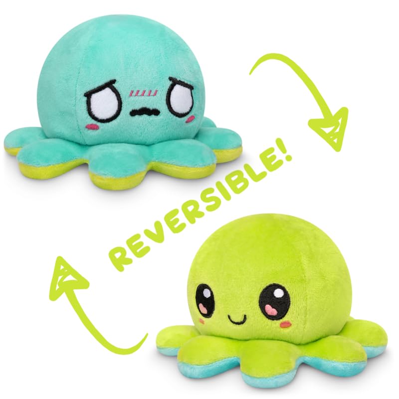 Foto 3 | Peluche Con Forma De Tortuga, Reversible, Color Verde Pulpo, 10 Cm - Venta Internacional.