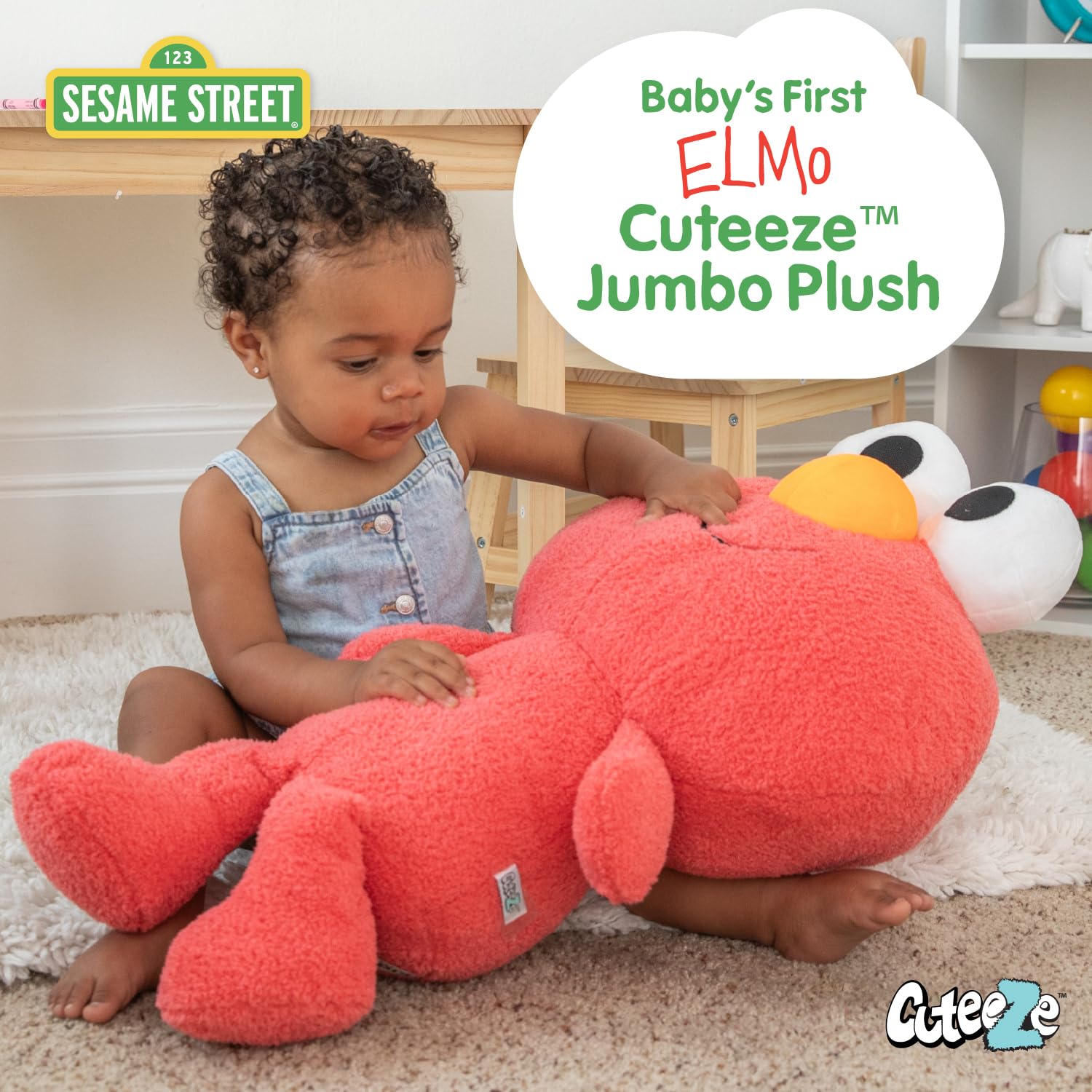 Foto 3 pulgar | Peluche de Peluche Kids Preferred Sesame Street Elmo 63 cm - Venta Internacional