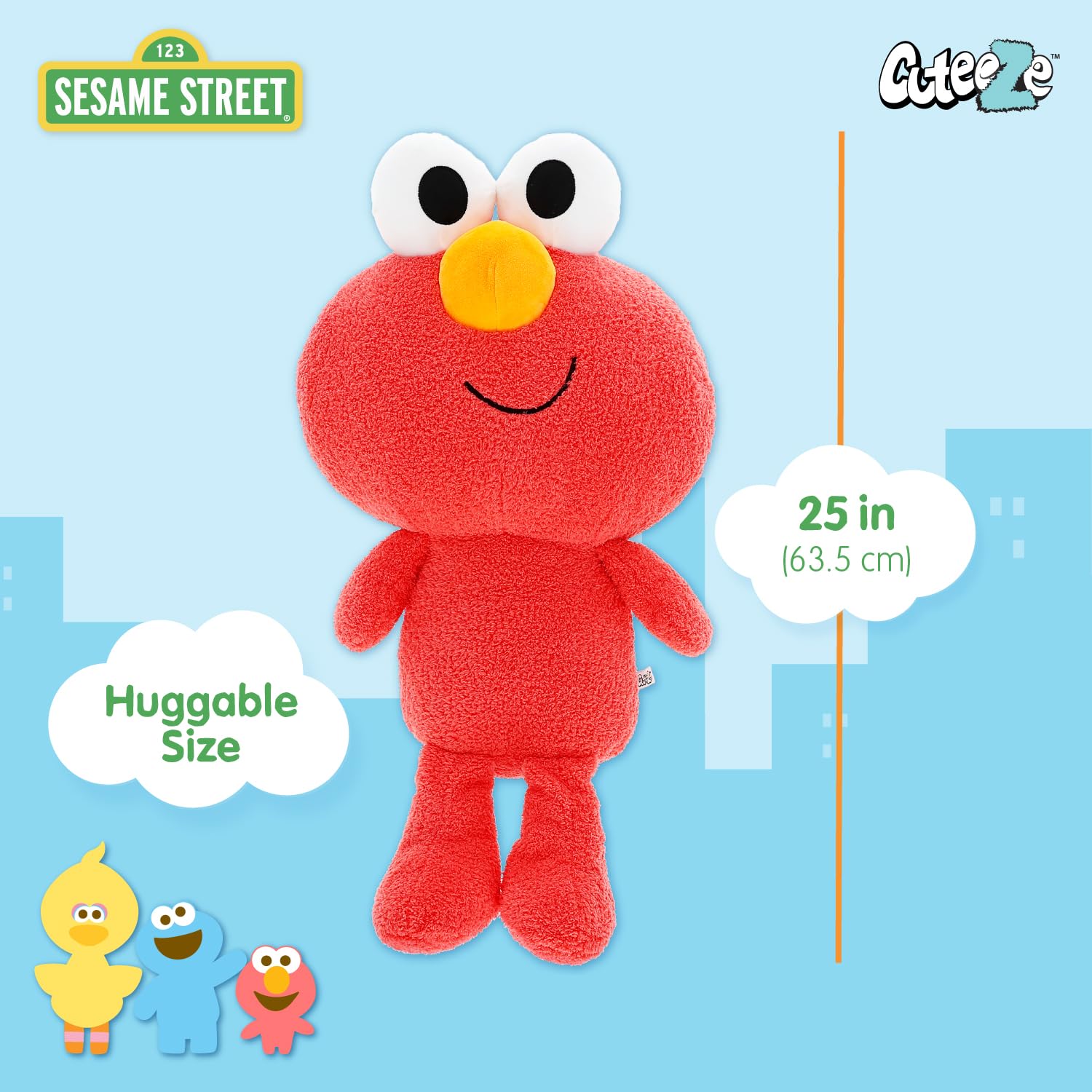 Foto 5 pulgar | Peluche de Peluche Kids Preferred Sesame Street Elmo 63 cm - Venta Internacional
