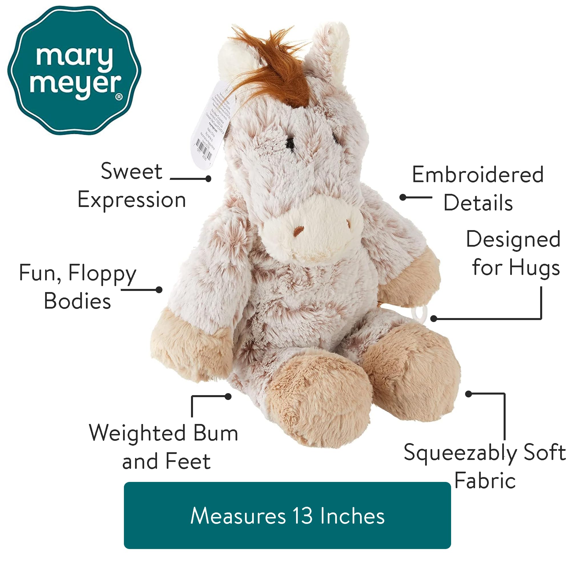 Foto 6 pulgar | Peluche Mary Meyer Marshmallow Zoo Happy Horse 33 Cm - Venta Internacional.