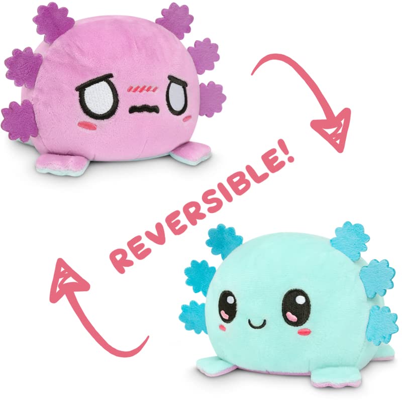 Foto 4 pulgar | Plushie Teeturtle The Original Axolotl Reversible Azul Claro+morado - Venta Internacional.