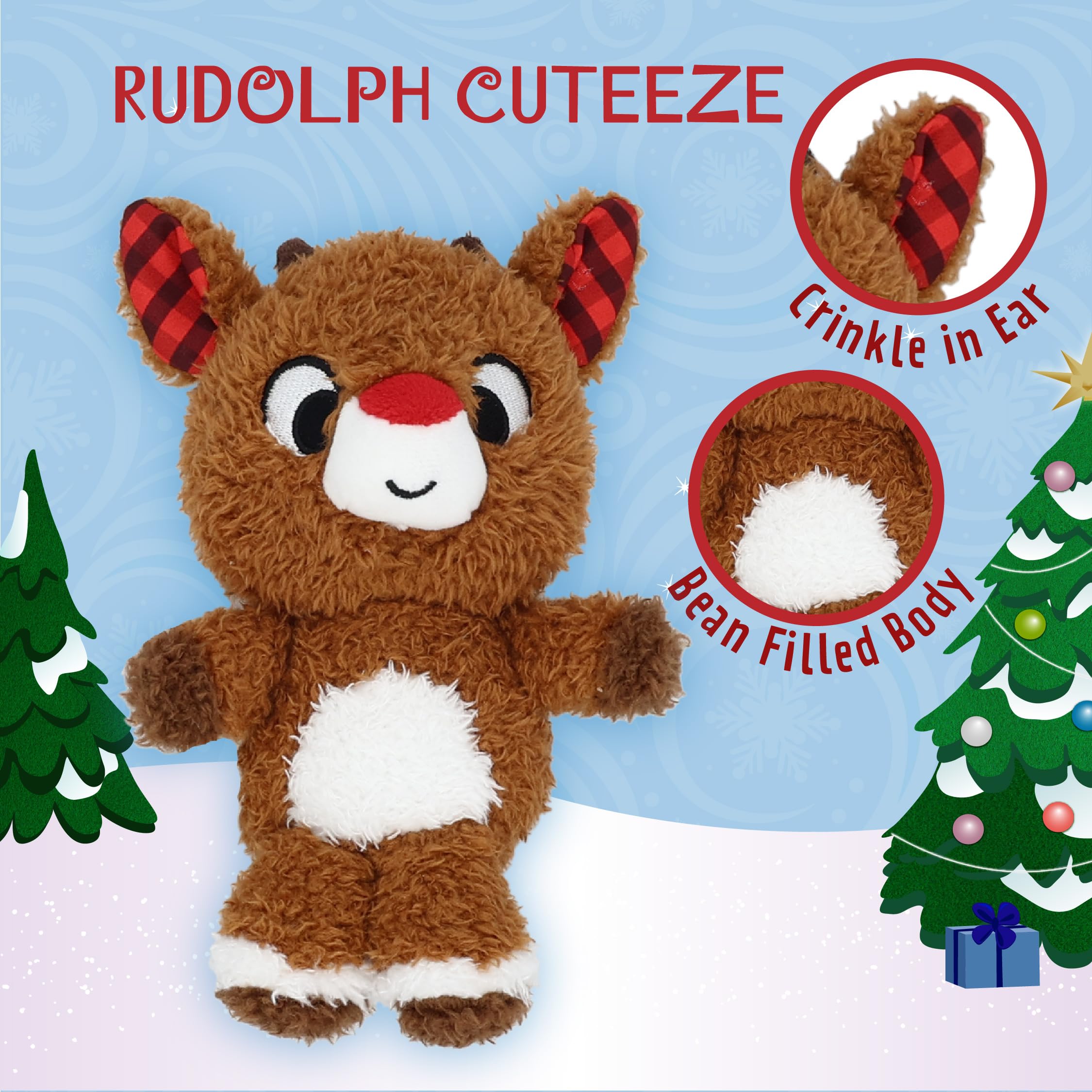 Foto 3 pulgar | Peluche De Peluche Kids Preferred Rudolph De 15 Cm De Altura - Venta Internacional.