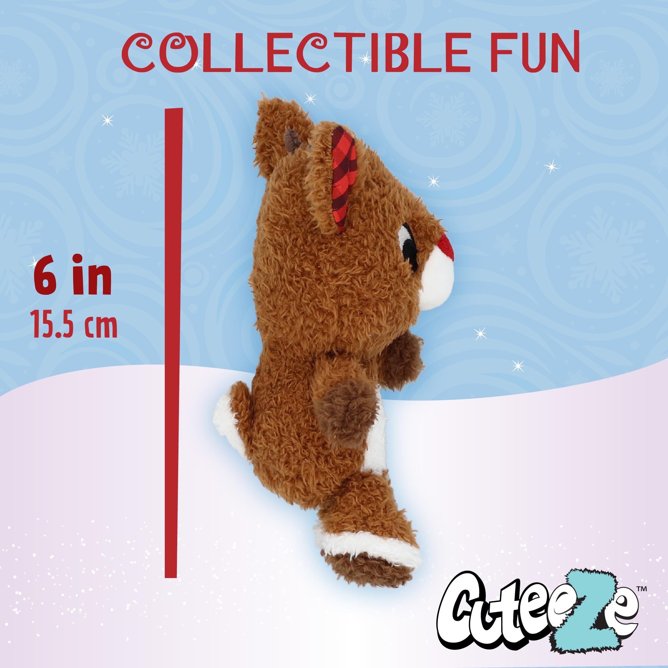 Foto 4 pulgar | Peluche De Peluche Kids Preferred Rudolph De 15 Cm De Altura - Venta Internacional.