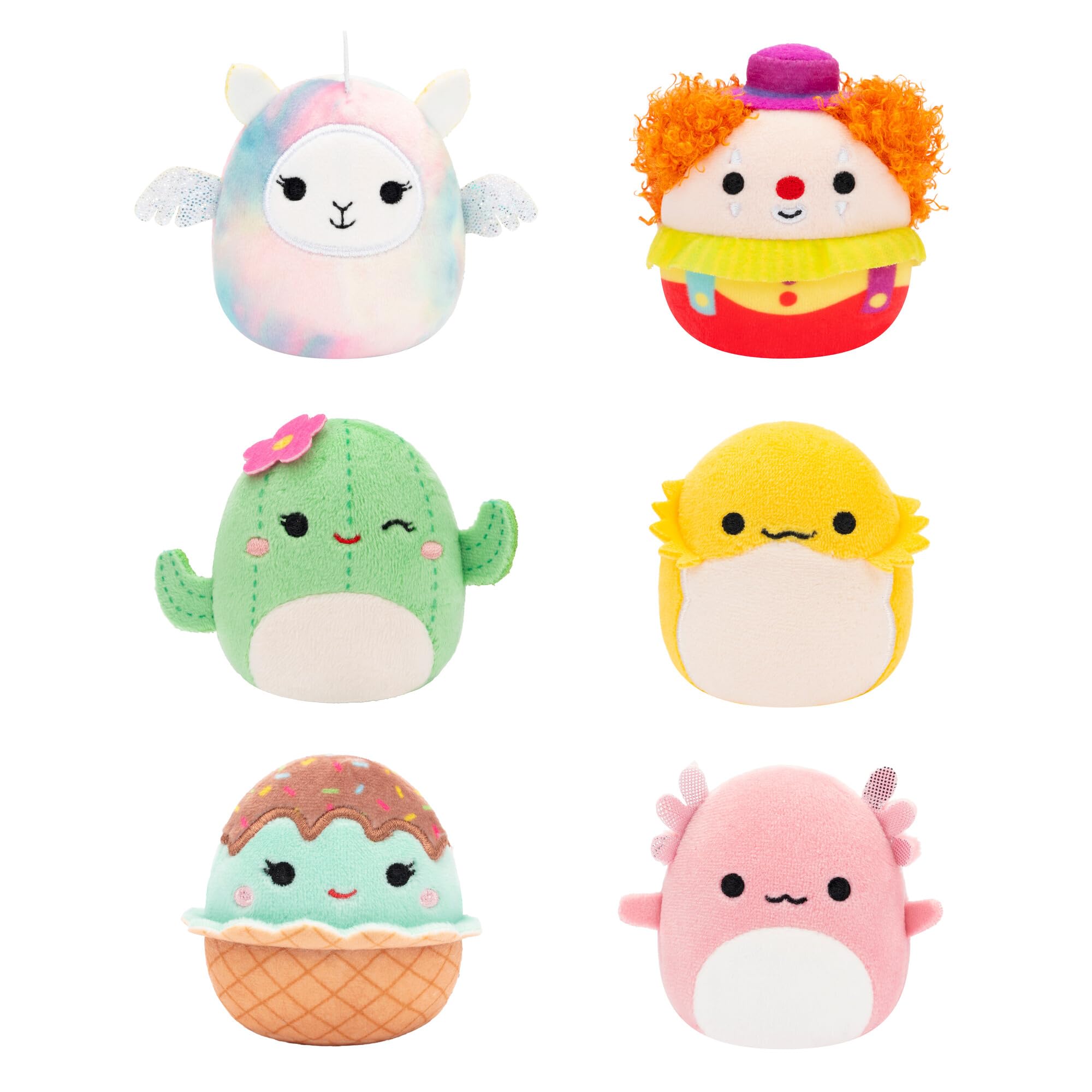 Archie Axolotl De Squishmallows Original Micromallows, Paquete De 6 - Venta Internacional.