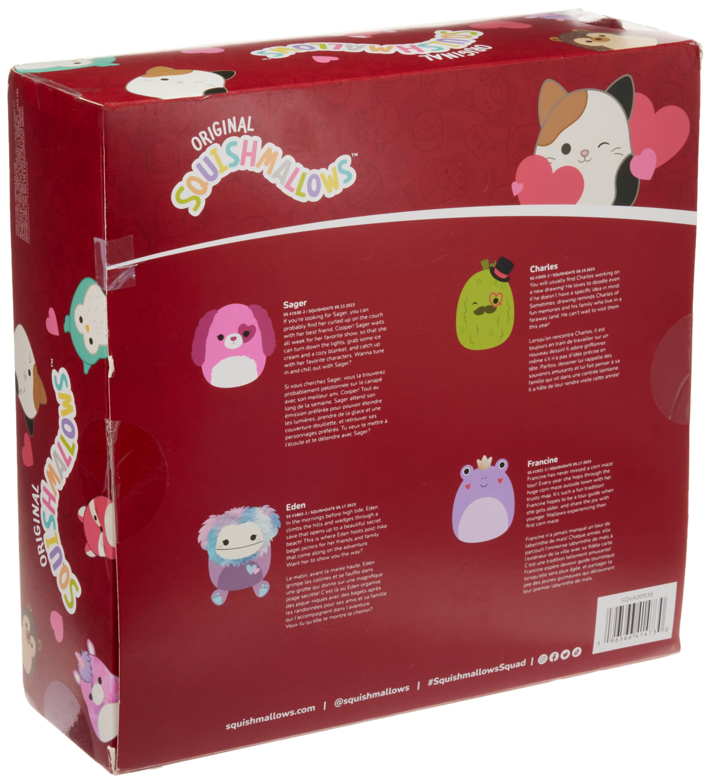 Foto 5 pulgar | Juego De Peluche Squishmallows Original Para El Día De San Valentín En Caja De 13 Cm - Venta Internacional.
