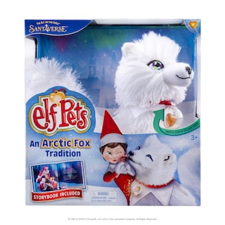 Foto 1 | Animal De Peluche Elf Pets Arctic Fox Con Libro De Cuentos Y Globo - Venta Internacional.