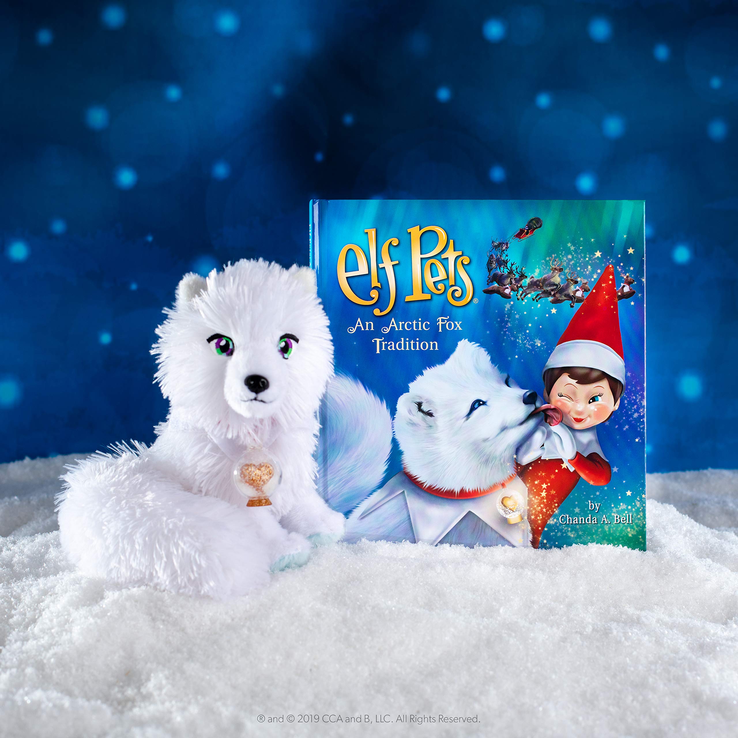 Foto 4 pulgar | Animal De Peluche Elf Pets Arctic Fox Con Libro De Cuentos Y Globo - Venta Internacional.