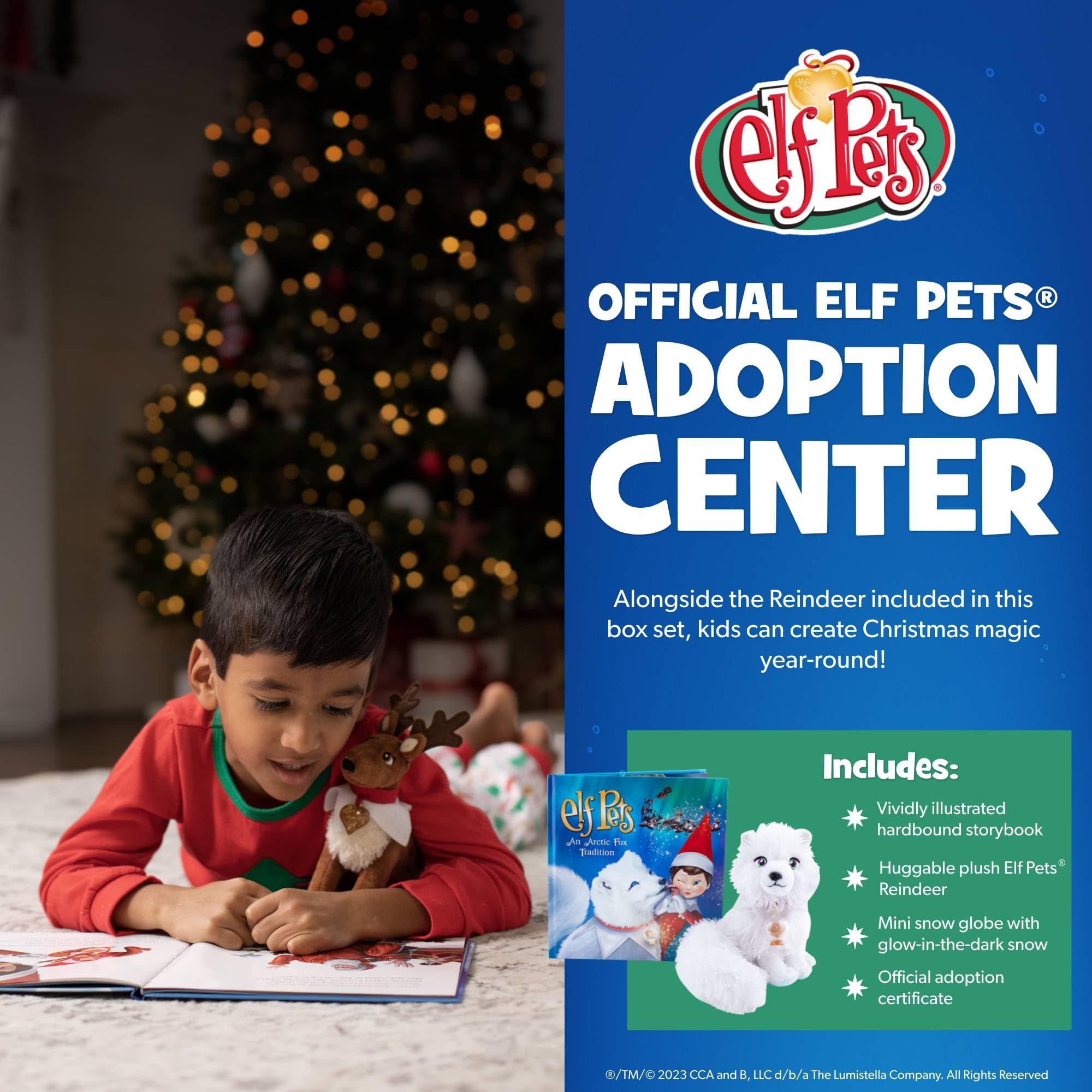 Foto 4 | Animal De Peluche Elf Pets Arctic Fox Con Libro De Cuentos Y Globo - Venta Internacional.
