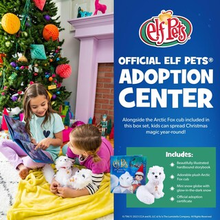 Foto 5 | Animal De Peluche Elf Pets Arctic Fox Con Libro De Cuentos Y Globo - Venta Internacional.