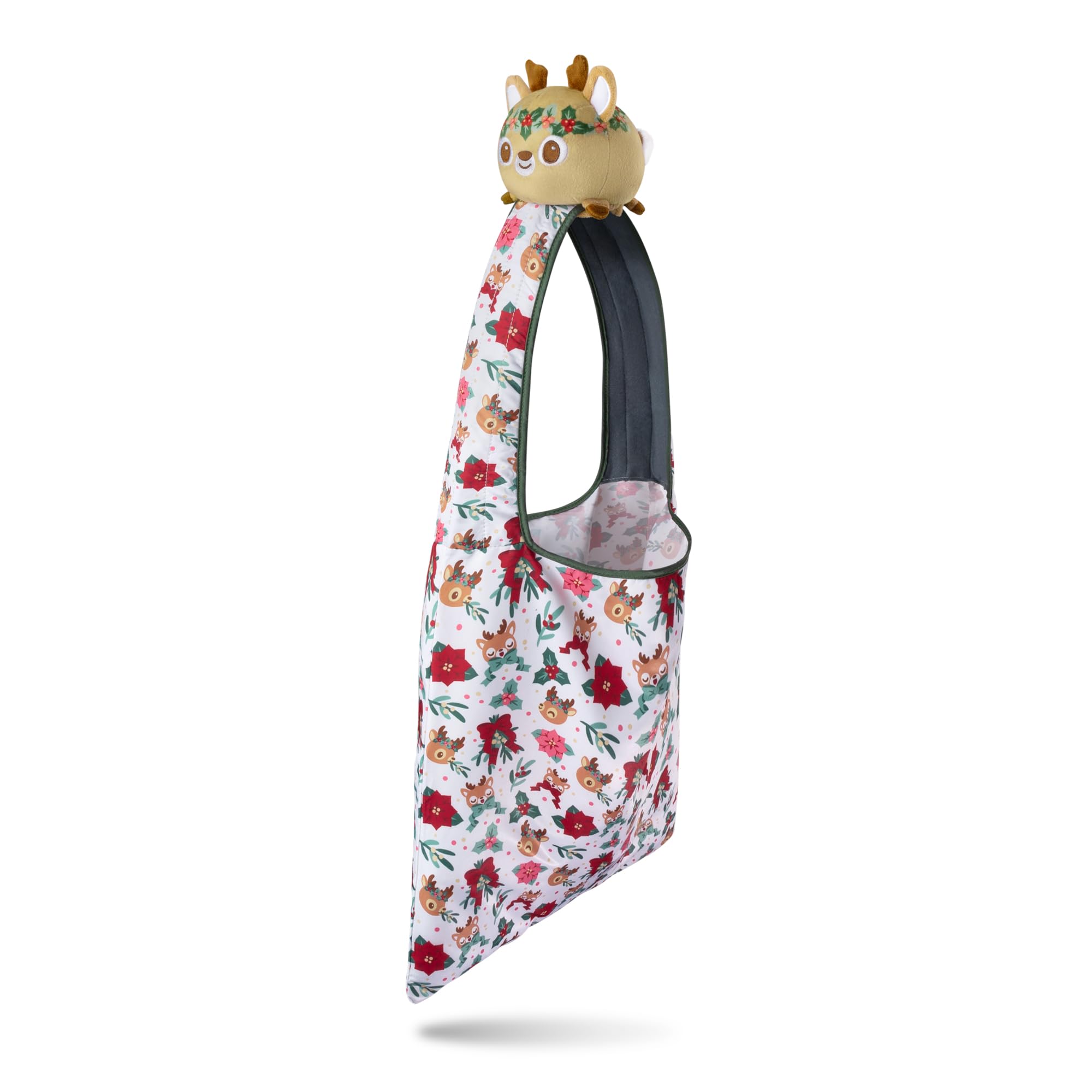 Foto 2 pulgar | Bolso De Mano Teeturtle Holiday Deer Con Pulpo Reversible - Venta Internacional.