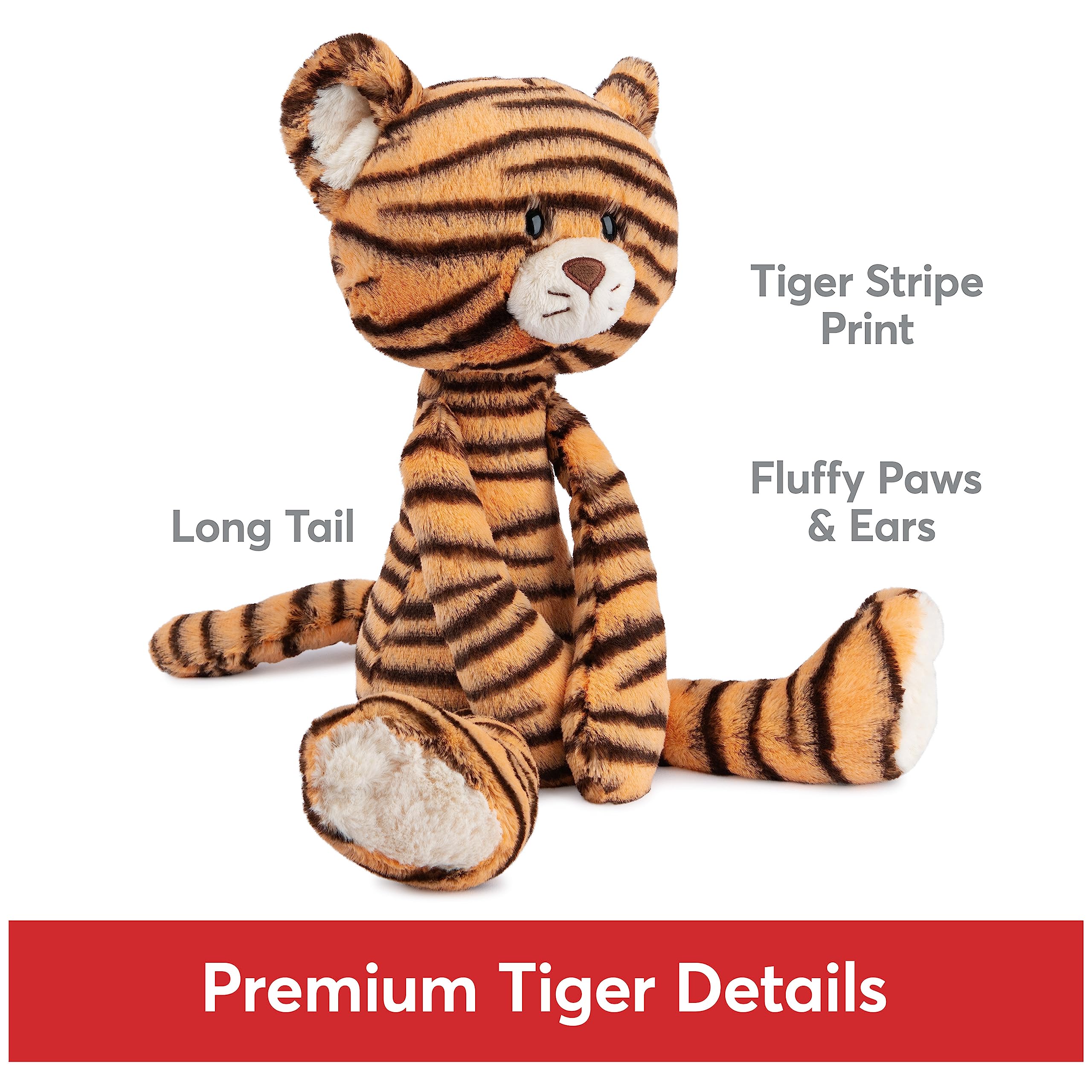Foto 2 | Peluche De Peluche Gund Effe Tiger De 38 Cm Para 1 Año O Más - Venta Internacional.