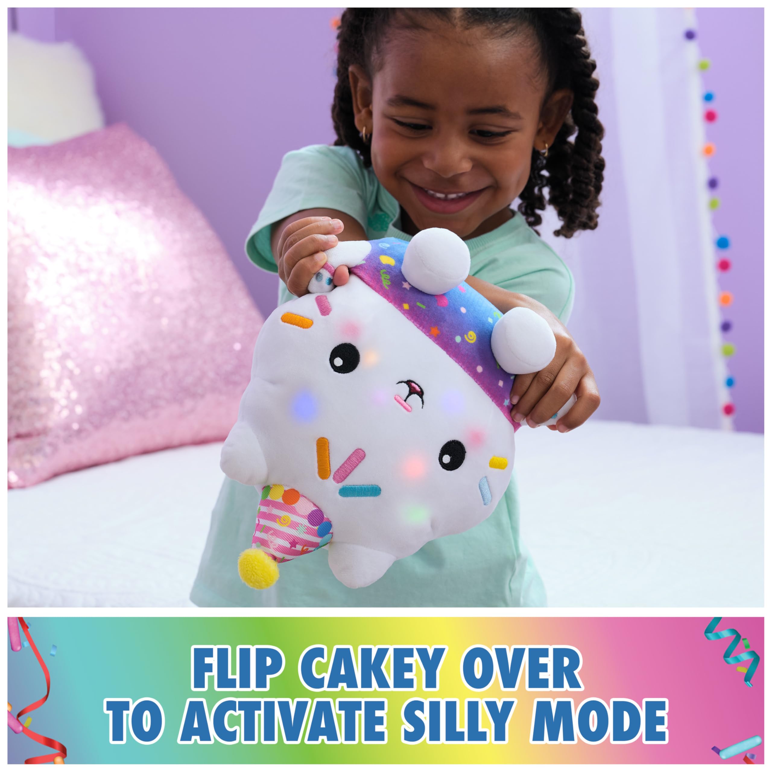 Foto 6 pulgar | Peluche Gabby's Dollhouse Celebrations Cakey Cat, 25 Cm, 3 O Más - Venta Internacional.