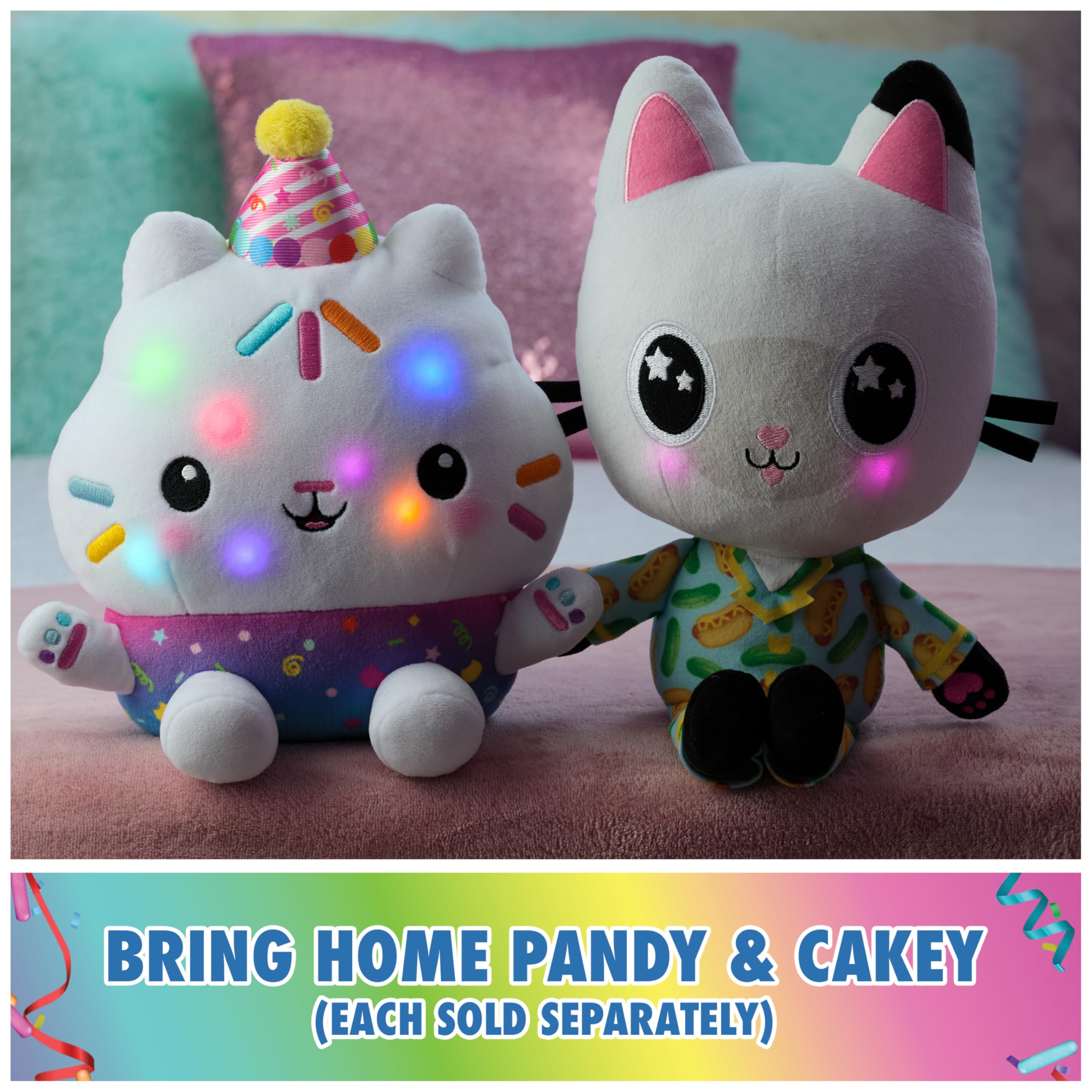 Foto 8 pulgar | Peluche Gabby's Dollhouse Celebrations Cakey Cat, 25 Cm, 3 O Más - Venta Internacional.