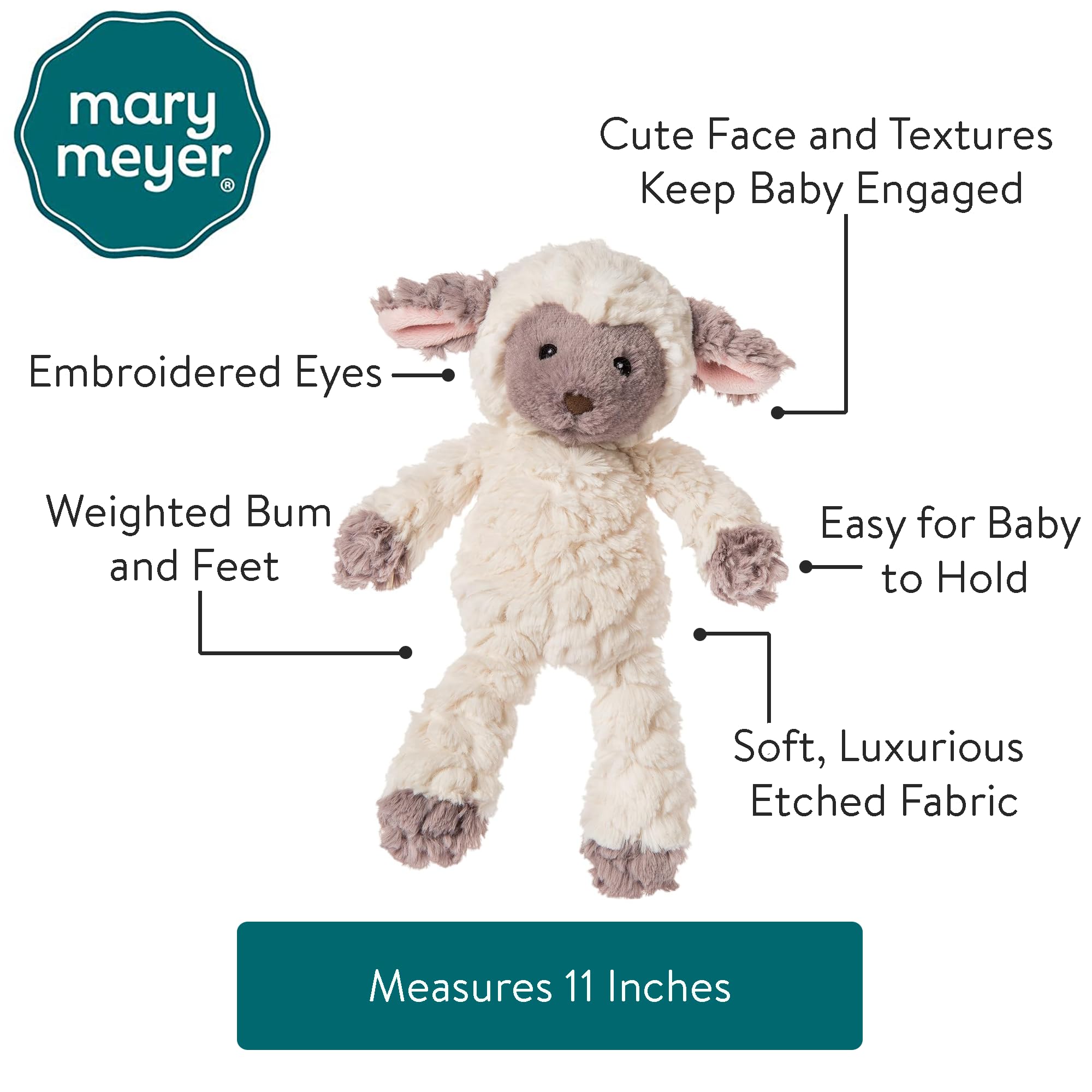Foto 4 pulgar | Peluche Mary Meyer Putty Nursery Lamb 28 Cm - Venta Internacional.