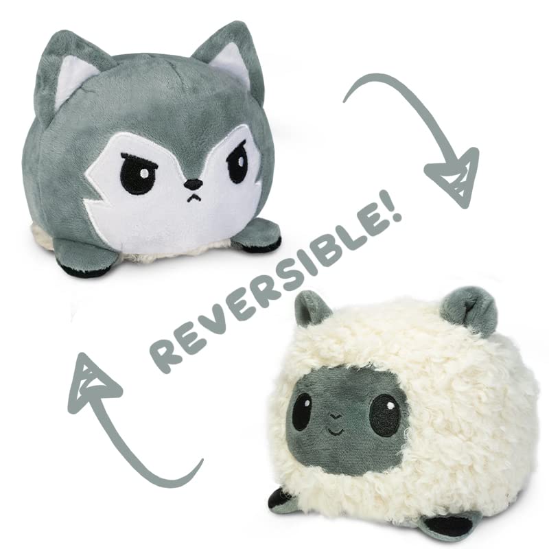 Foto 4 pulgar | Peluche Teeturtle The Original Reversible Wolf Grey Wolf + Sheep - Venta Internacional.